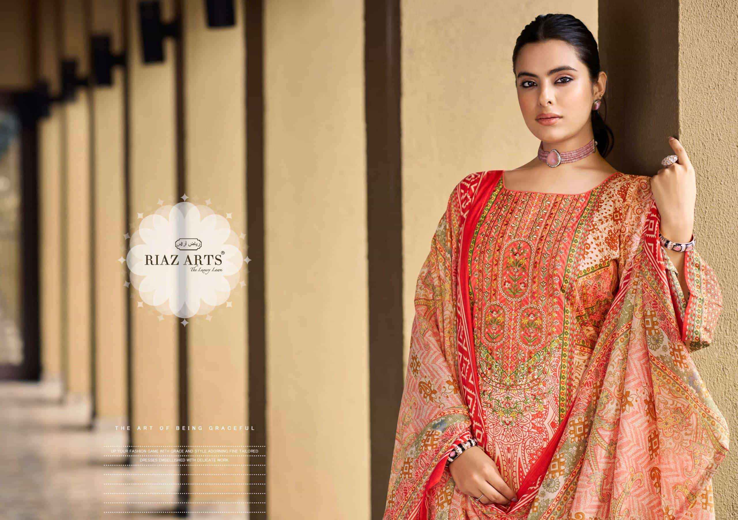 Riaz Arts Musafir Vol 34 Premium Wear Cotton Dress Wholesale Collection ( 6 Pcs Catalog )