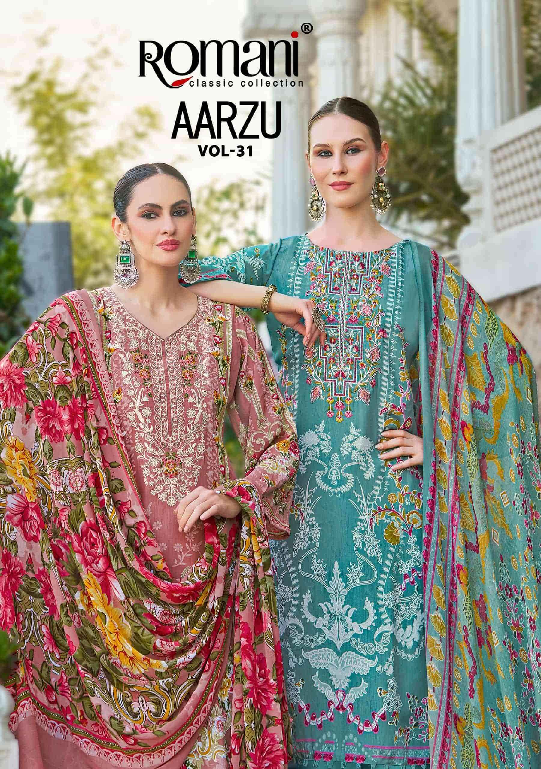 Romani Aarzu Vol 31 Unstitch Cotton Dress Material Wholesale Collection ( 8 Pcs Catalog )