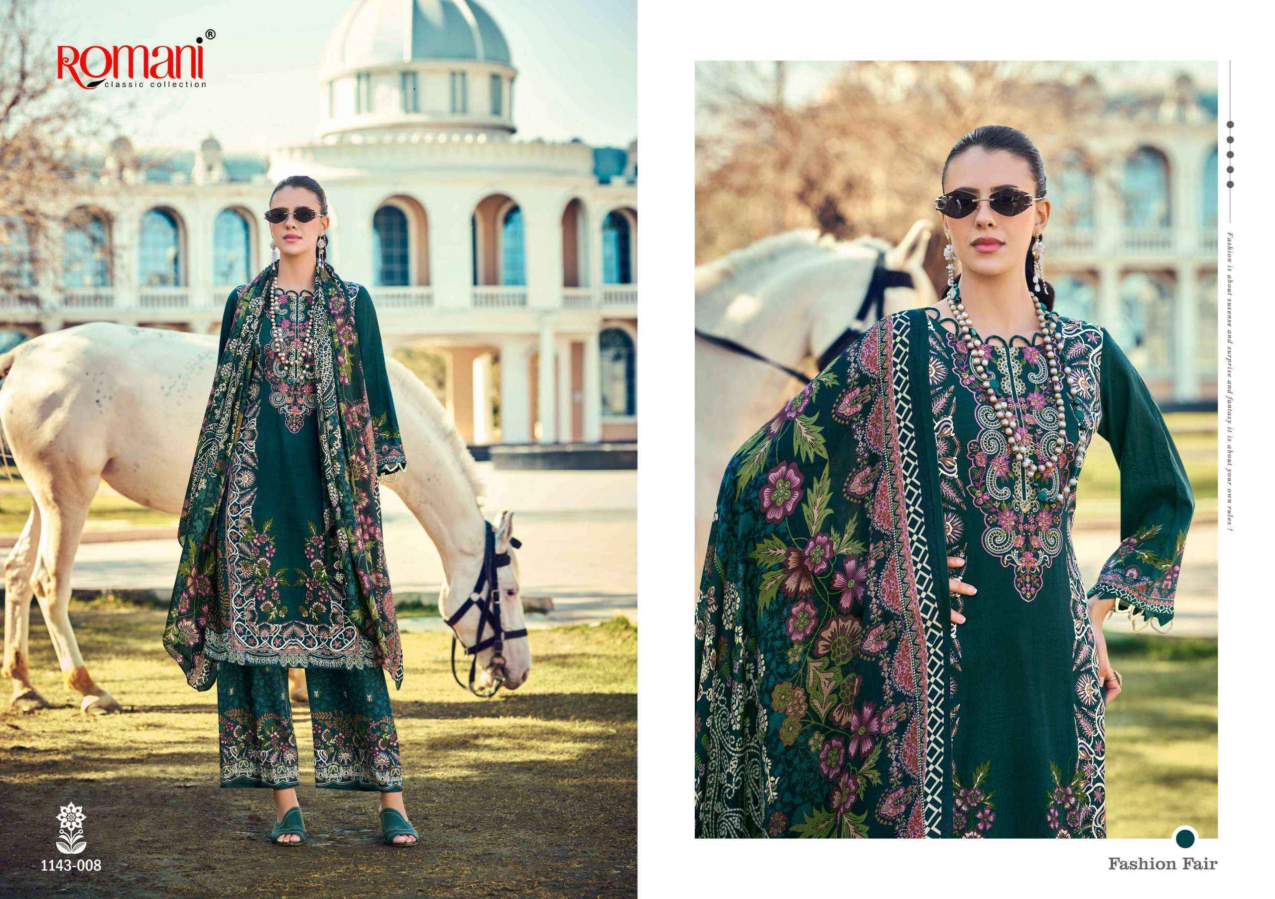 Romani Mahira Vol 8 Cotton Dress Material Wholesale Collection ( 8 Pcs Catalog )