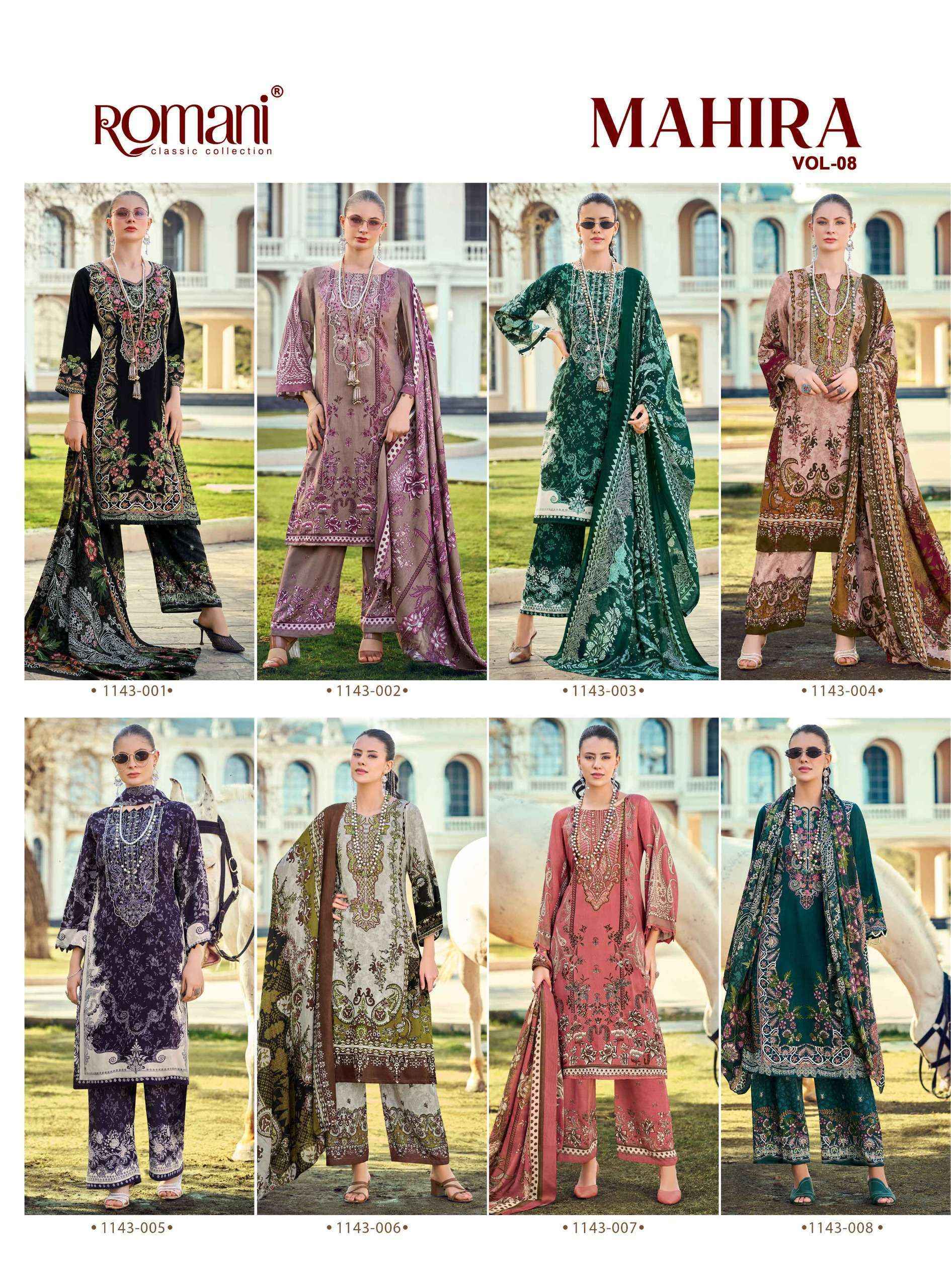 Romani Mahira Vol 8 Cotton Dress Material Wholesale Collection ( 8 Pcs Catalog )