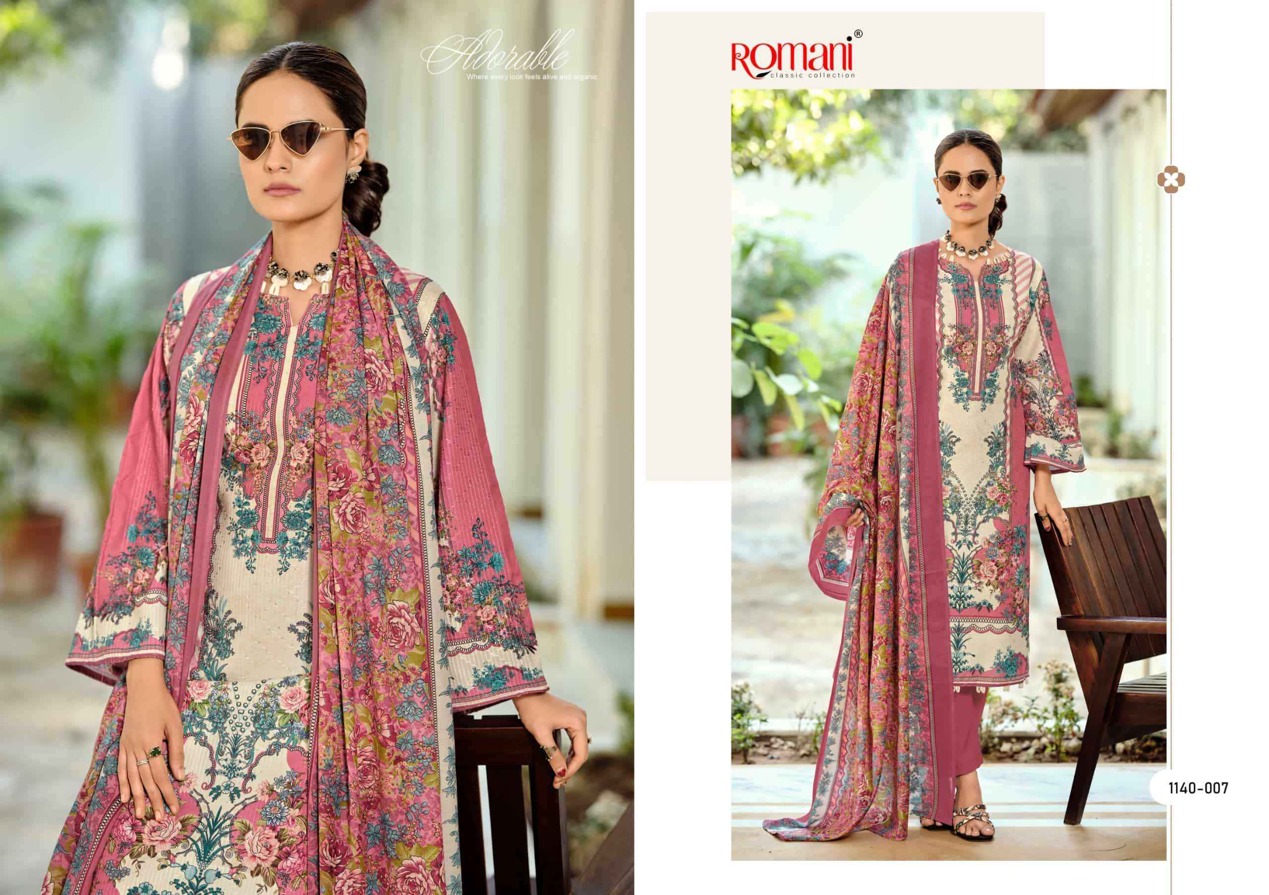 Romani Nafisa Vol 2 Designer Printed Cotton Dress Collection ( 8 Pcs Catalog )