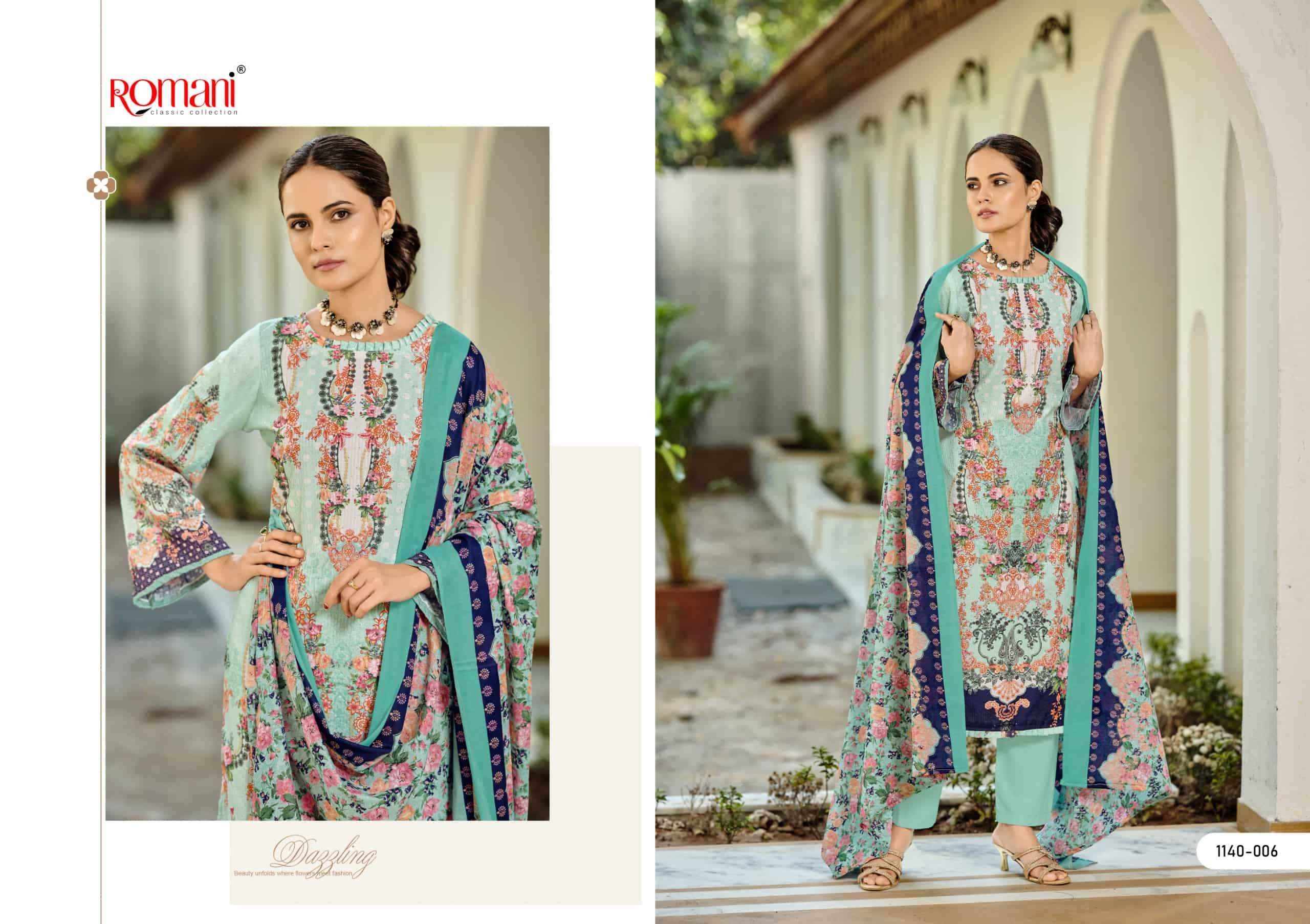 Romani Nafisa Vol 2 Designer Printed Cotton Dress Collection ( 8 Pcs Catalog )