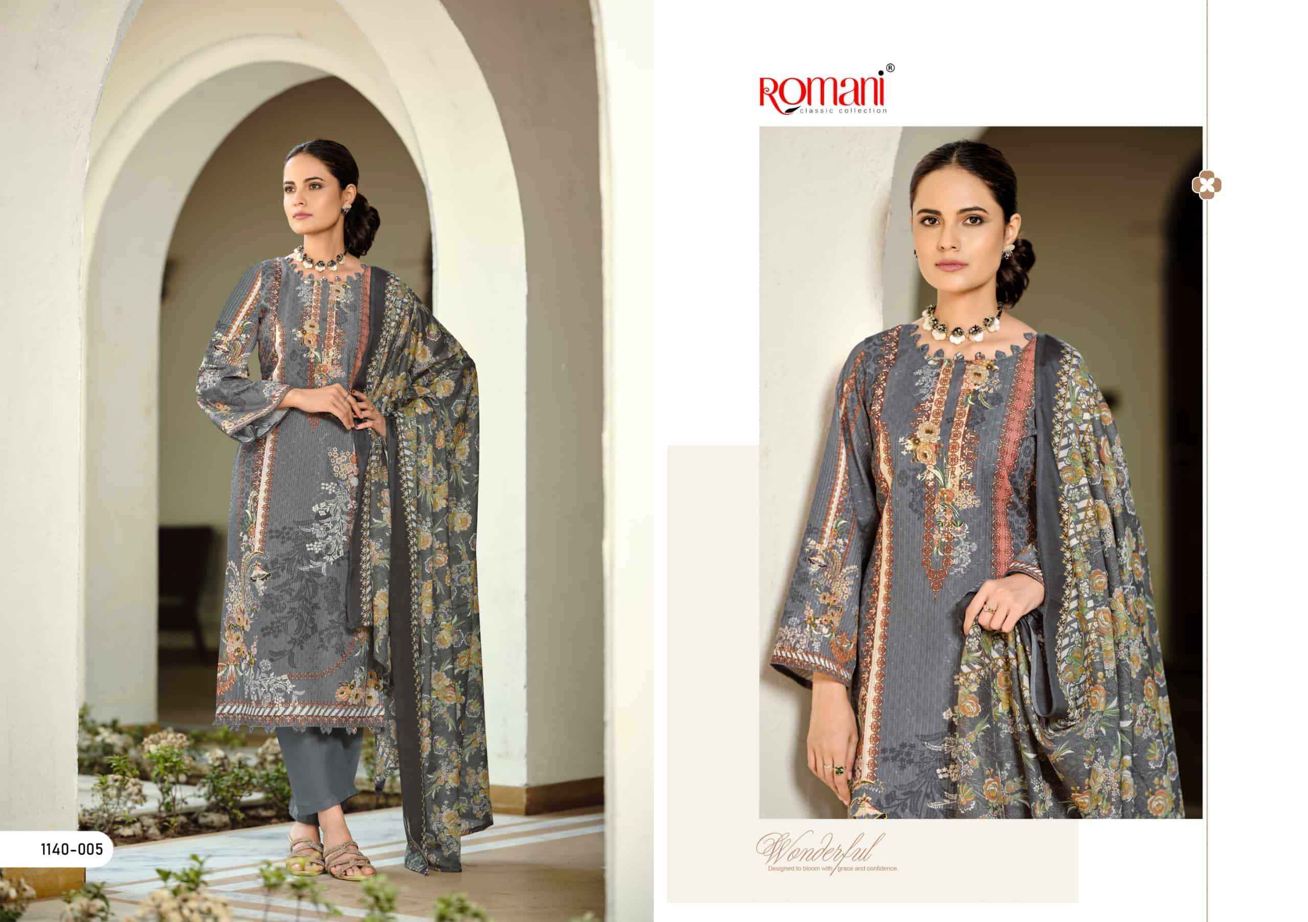 Romani Nafisa Vol 2 Designer Printed Cotton Dress Collection ( 8 Pcs Catalog )