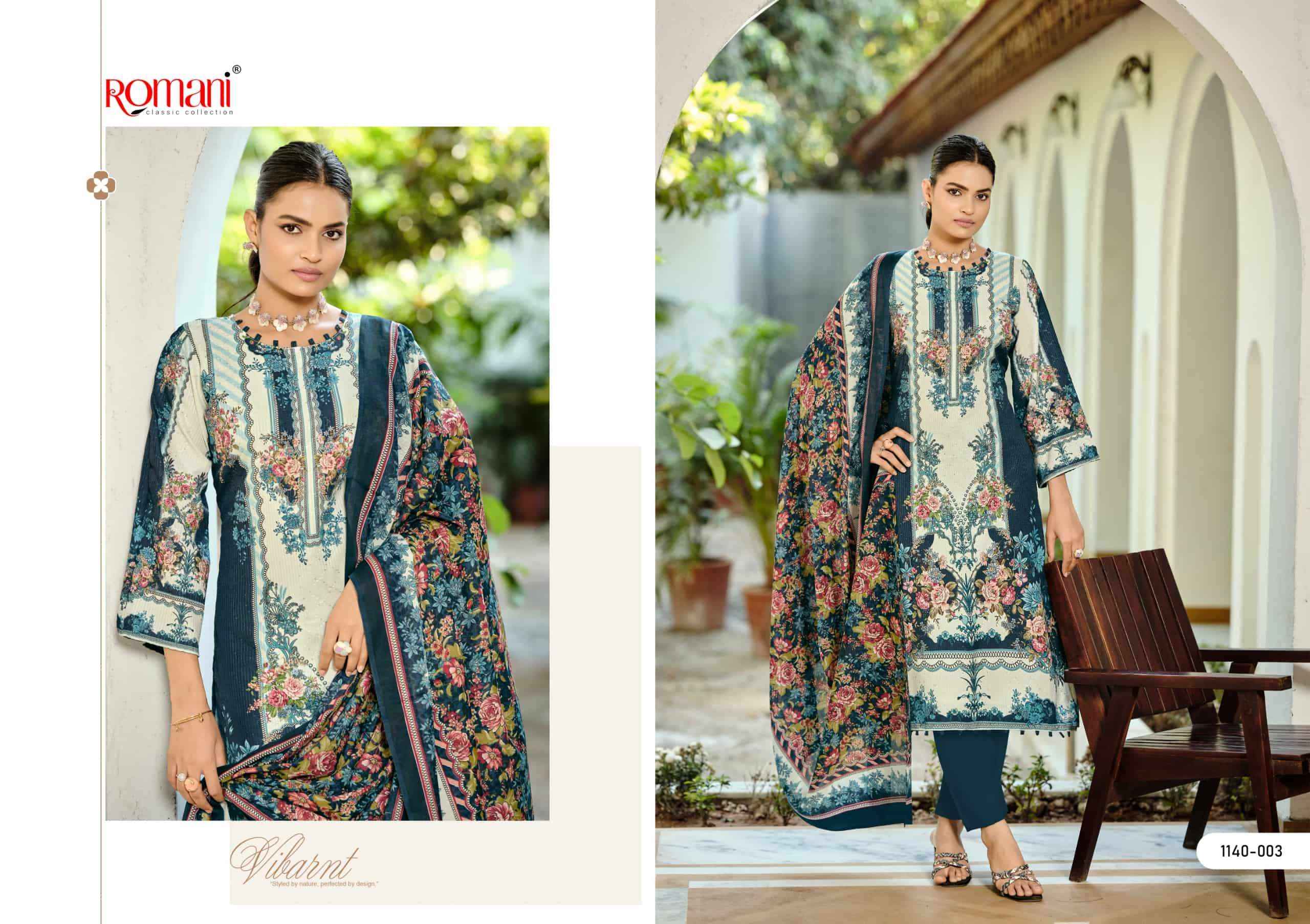 Romani Nafisa Vol 2 Designer Printed Cotton Dress Collection ( 8 Pcs Catalog )