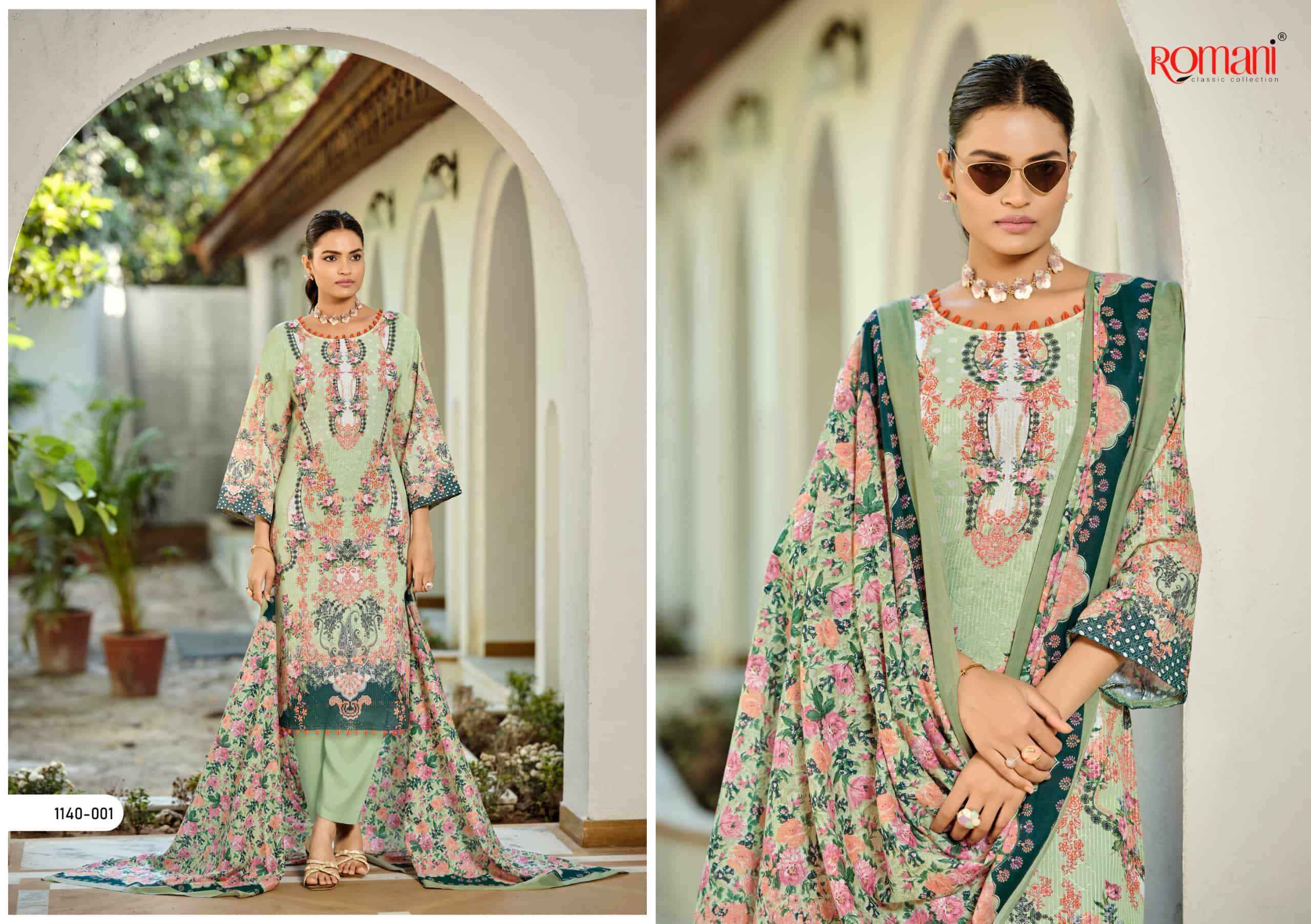 Romani Nafisa Vol 2 Designer Printed Cotton Dress Collection ( 8 Pcs Catalog )