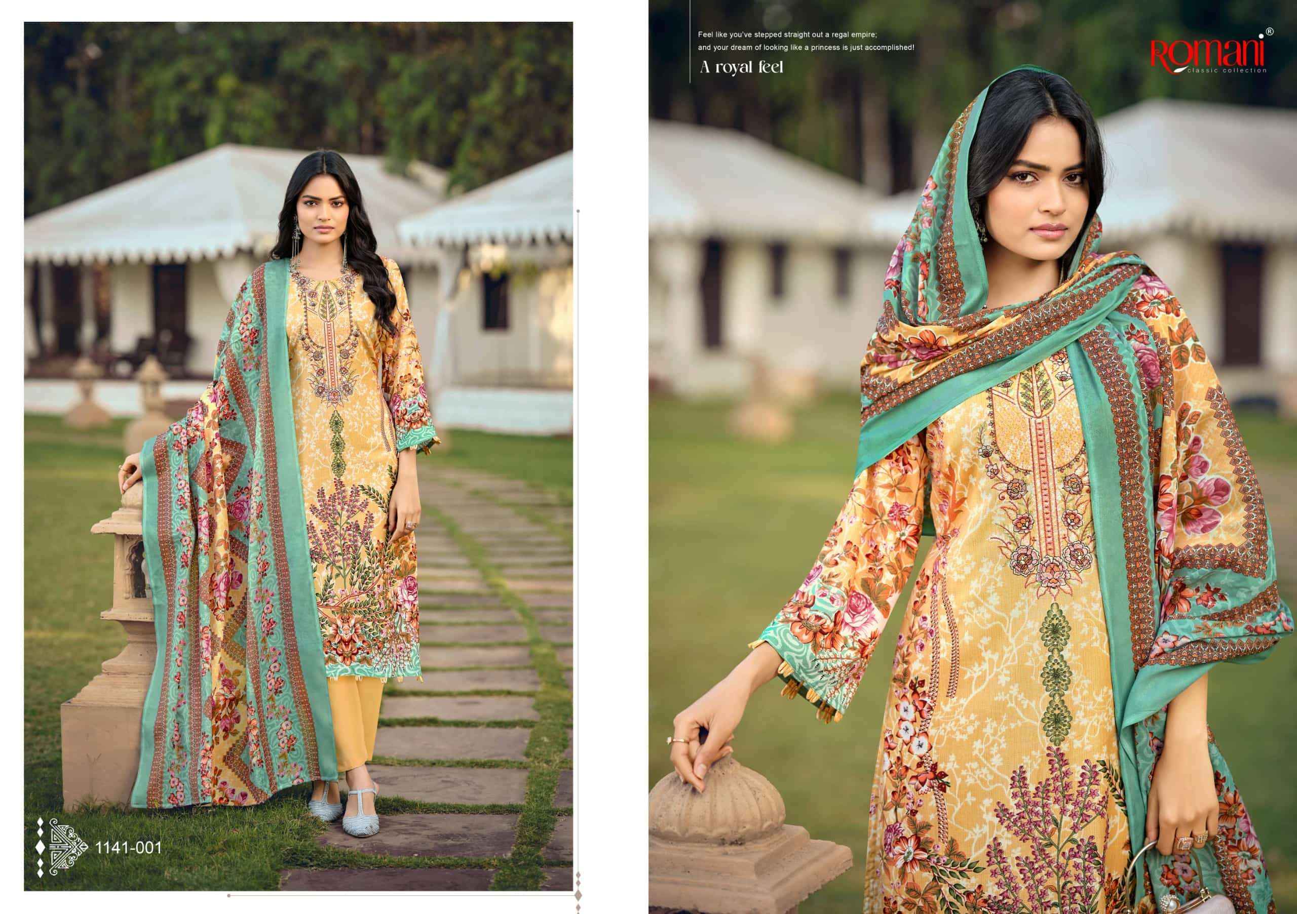 Romani Needle Wonder Vol 10 Printed Cotton Dress Material Wholesale Collection ( 8 Pcs Catalog )