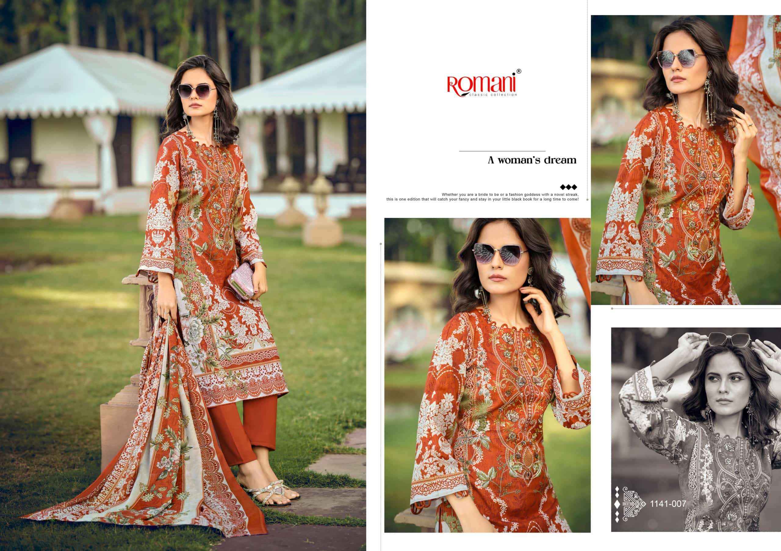 Romani Needle Wonder Vol 10 Printed Cotton Dress Material Wholesale Collection ( 8 Pcs Catalog )