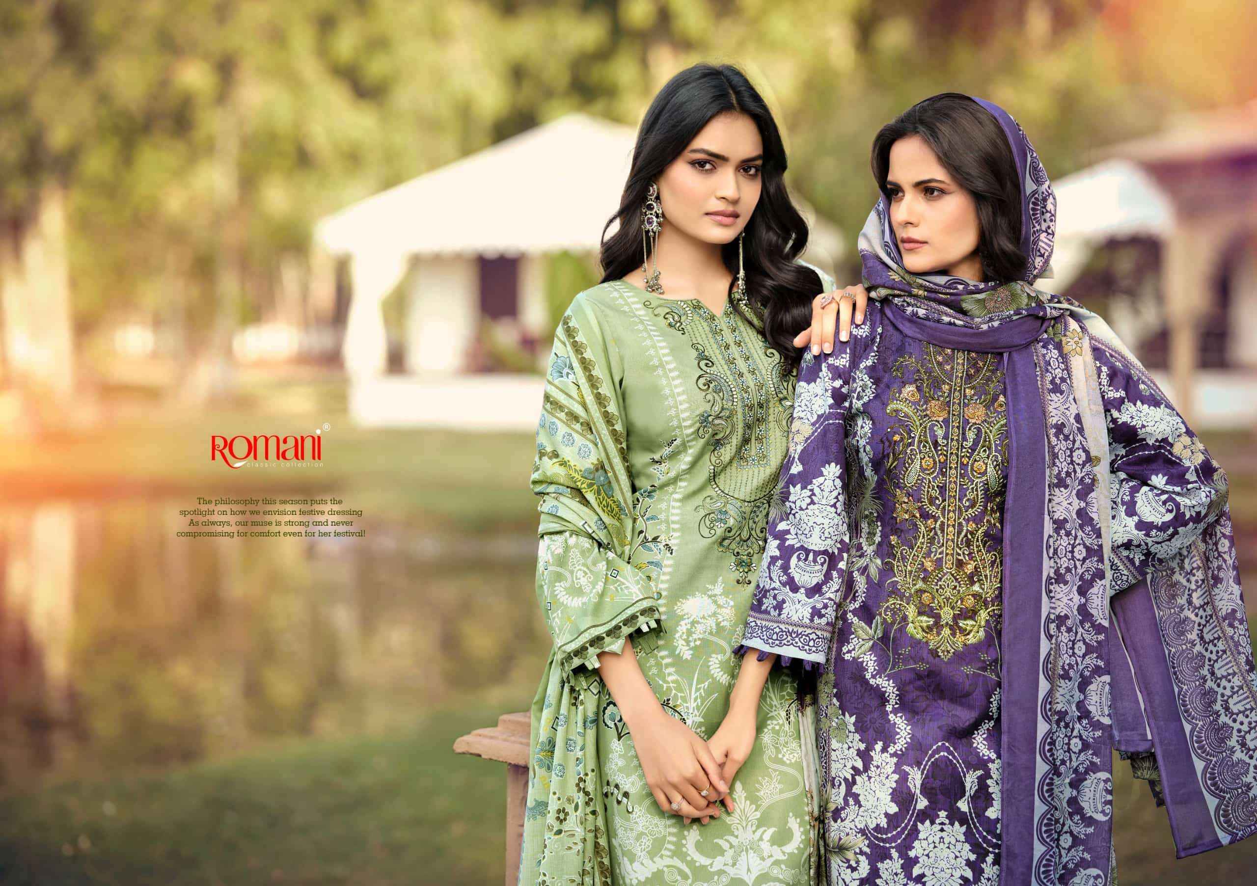 Romani Needle Wonder Vol 10 Printed Cotton Dress Material Wholesale Collection ( 8 Pcs Catalog )