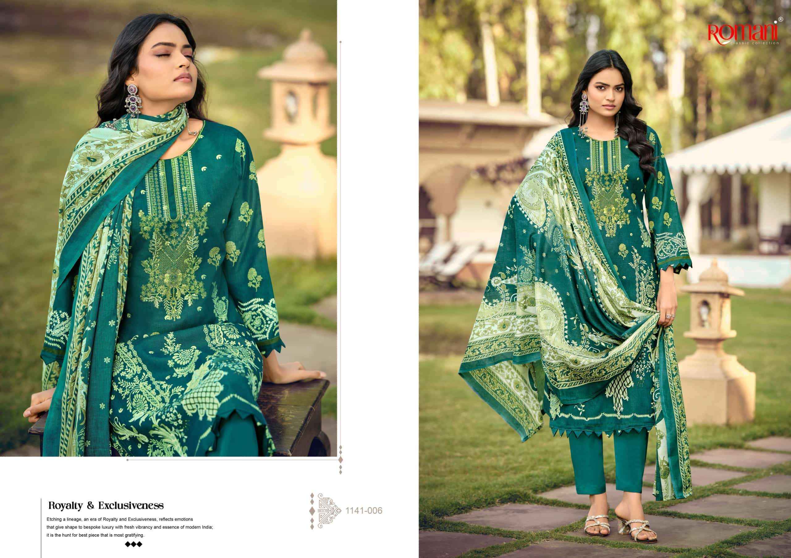 Romani Needle Wonder Vol 10 Printed Cotton Dress Material Wholesale Collection ( 8 Pcs Catalog )