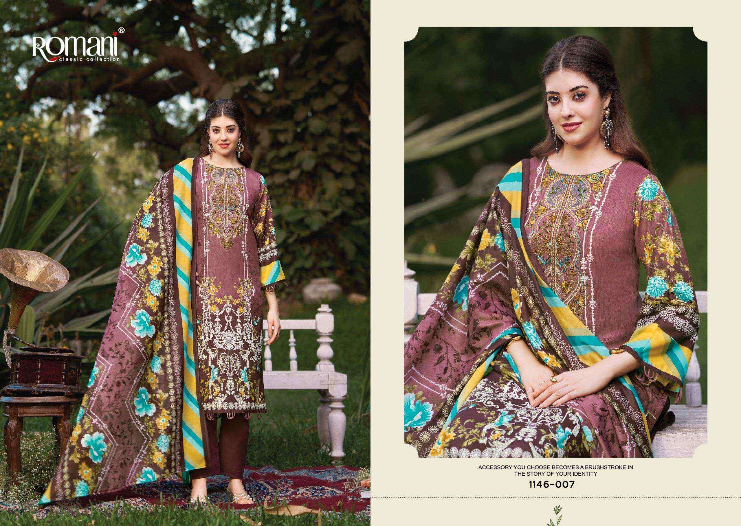 Romani Needle Wonder Vol 11 Cotton Dress Material Wholesale price ( 8 pcs Catalogue )