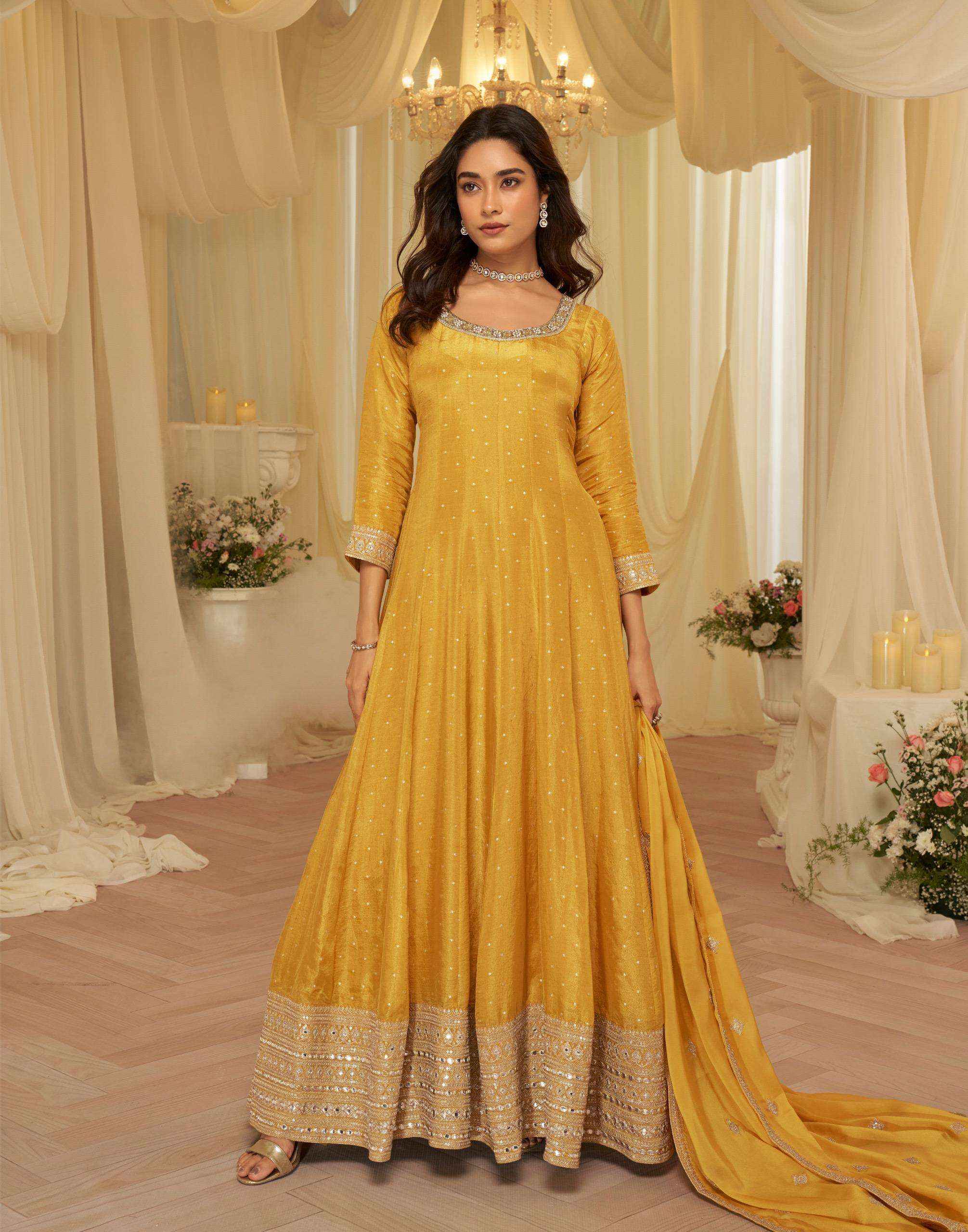 Sayuri Aaradhna 10238 To 10240 Designer Partywear Gown Collection ( 3 Pcs Catalog )