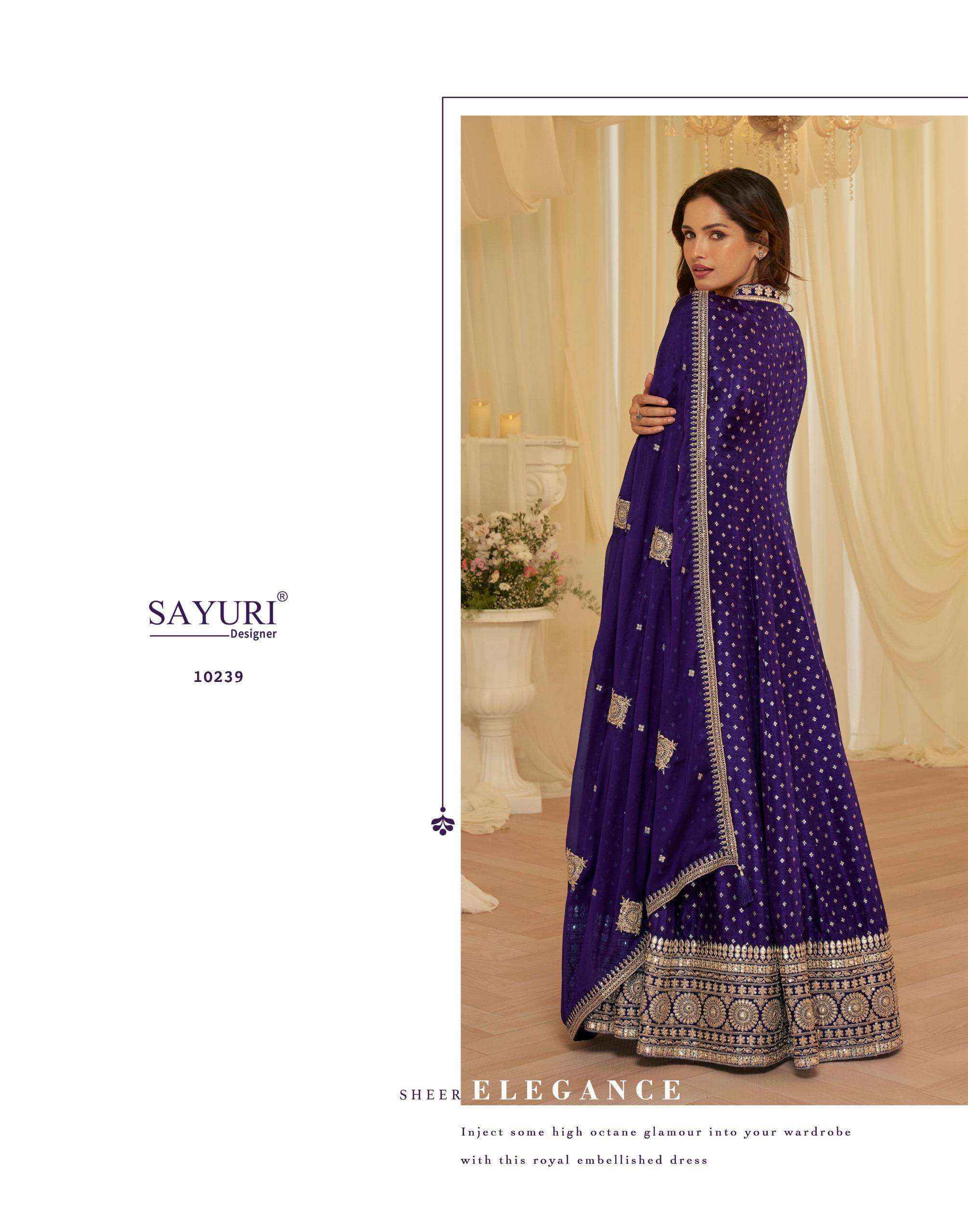 Sayuri Aaradhna 10238 To 10240 Designer Partywear Gown Collection ( 3 Pcs Catalog )