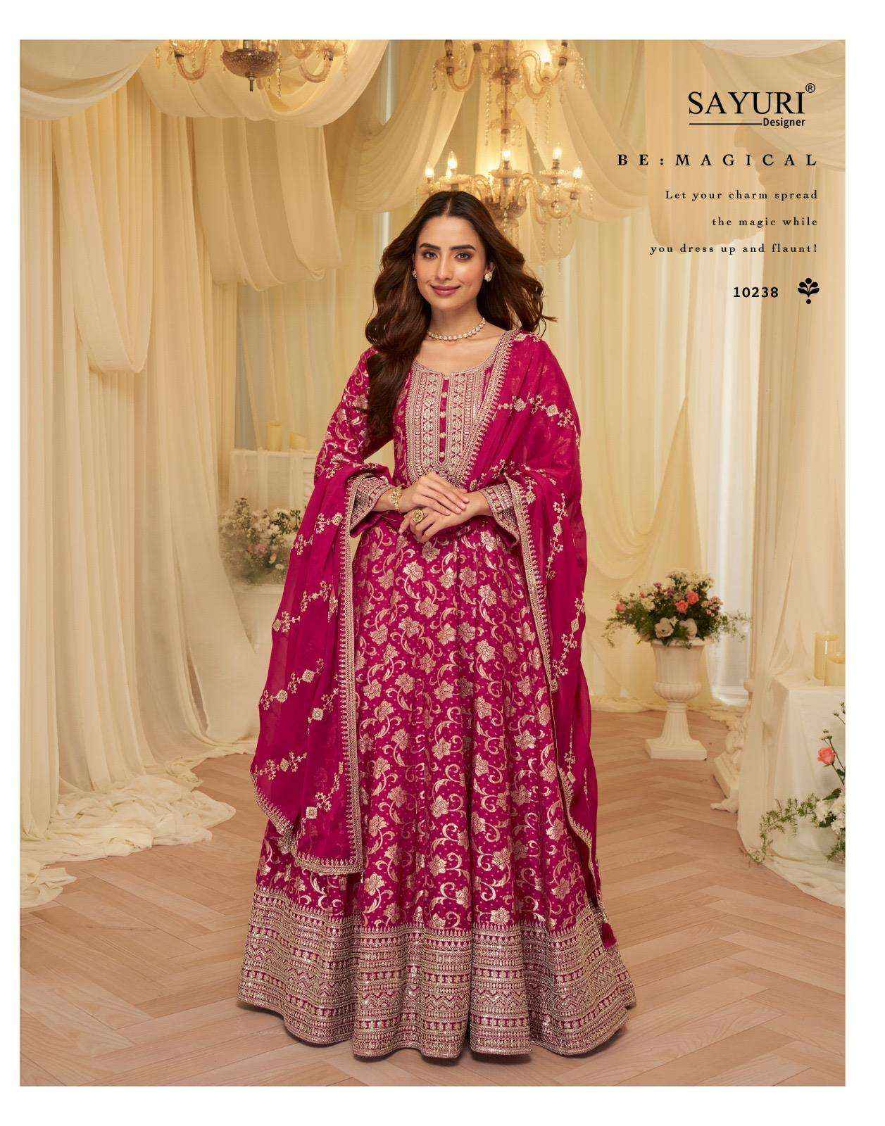 Sayuri Aaradhna 10238 To 10240 Designer Partywear Gown Collection ( 3 Pcs Catalog )
