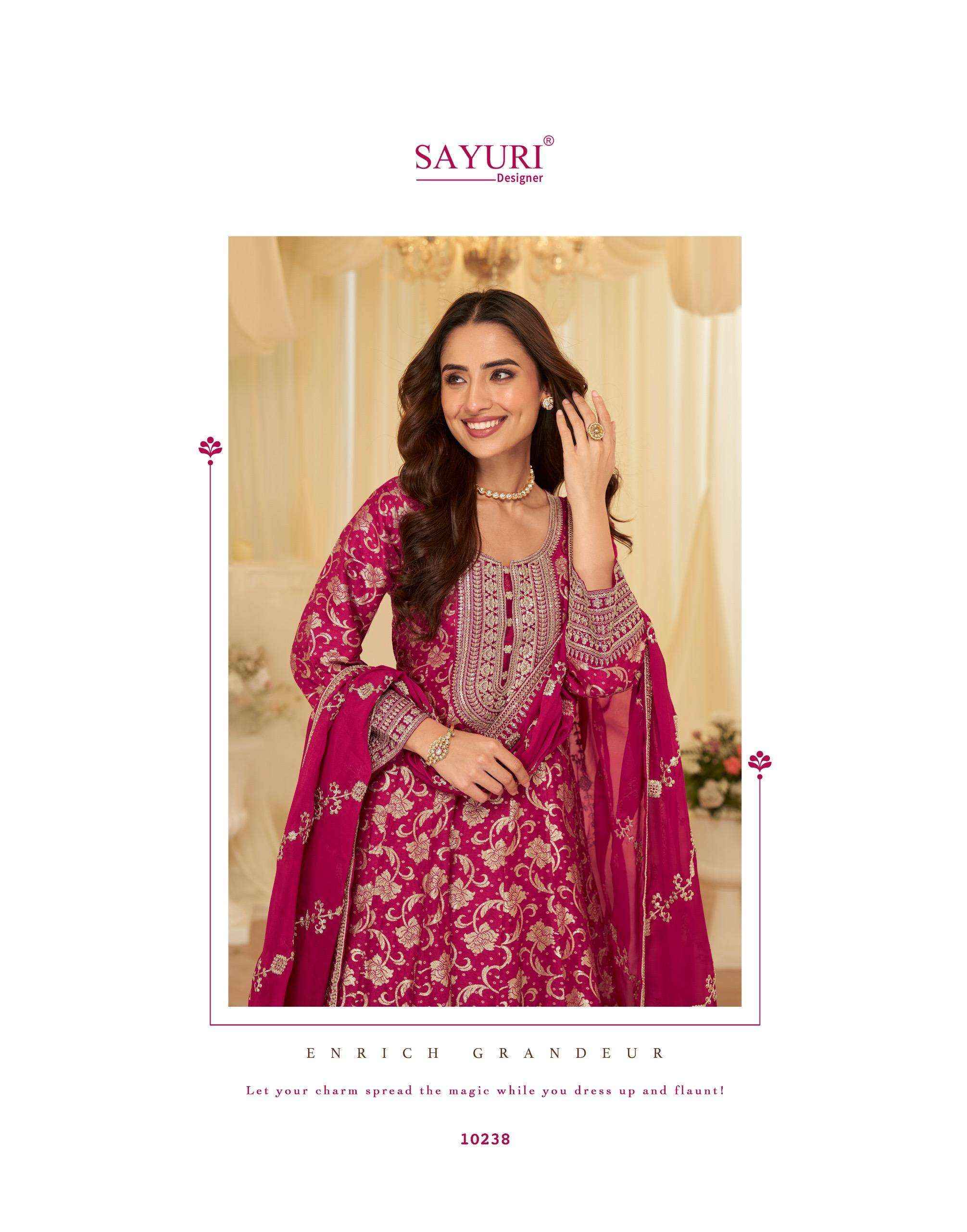 Sayuri Aaradhna 10238 To 10240 Designer Partywear Gown Collection ( 3 Pcs Catalog )