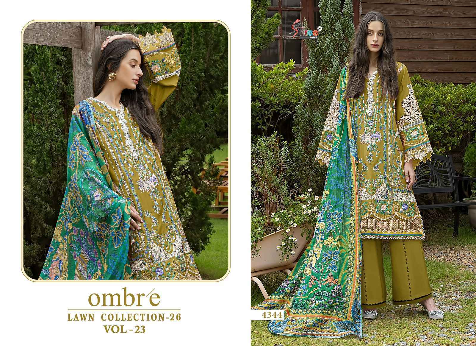 Shree Fabs Ombre Lawn Collection 26 Vol 23 Cotton Dress Material Wholesale Collection ( 6 Pcs Catalog )