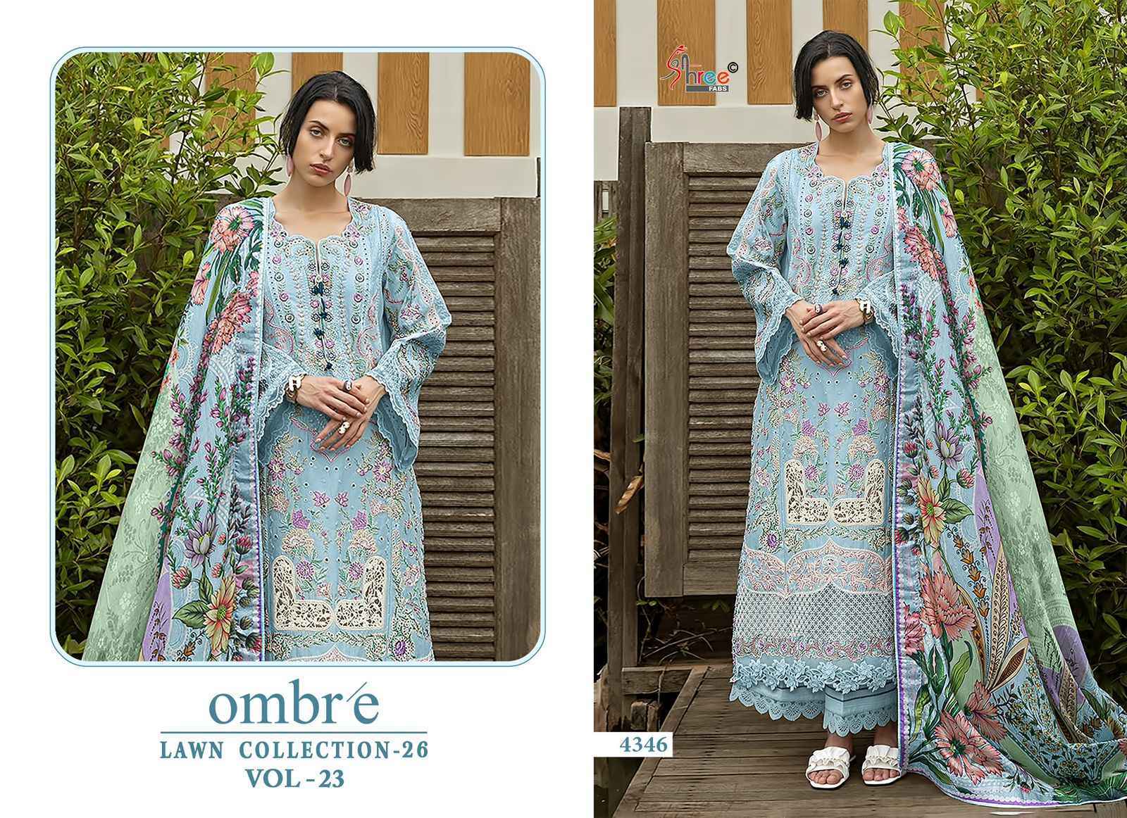 Shree Fabs Ombre Lawn Collection 26 Vol 23 Cotton Dress Material Wholesale Collection ( 6 Pcs Catalog )