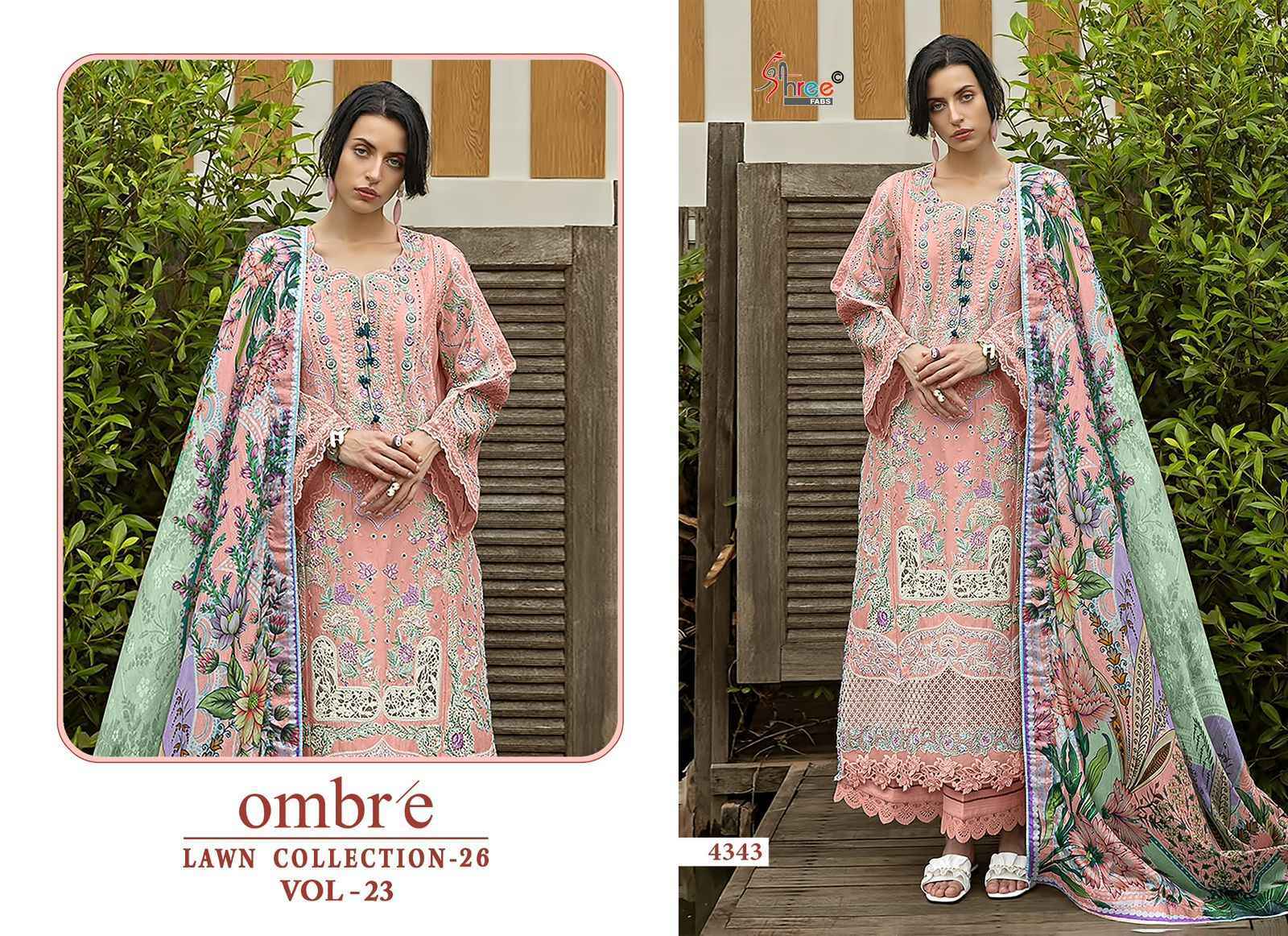 Shree Fabs Ombre Lawn Collection 26 Vol 23 Cotton Dress Material Wholesale Collection ( 6 Pcs Catalog )