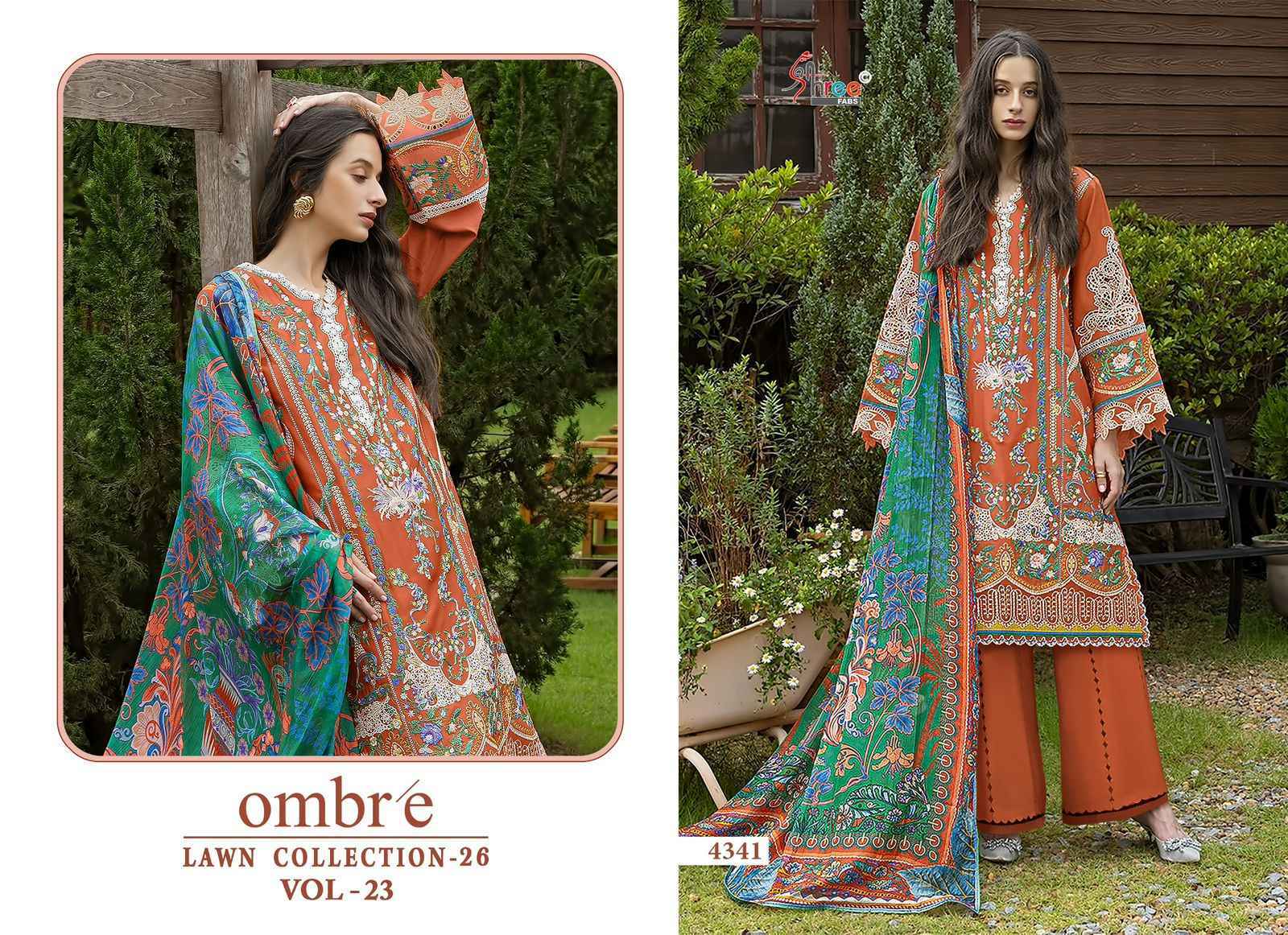 Shree Fabs Ombre Lawn Collection 26 Vol 23 Cotton Dress Material Wholesale Collection ( 6 Pcs Catalog )