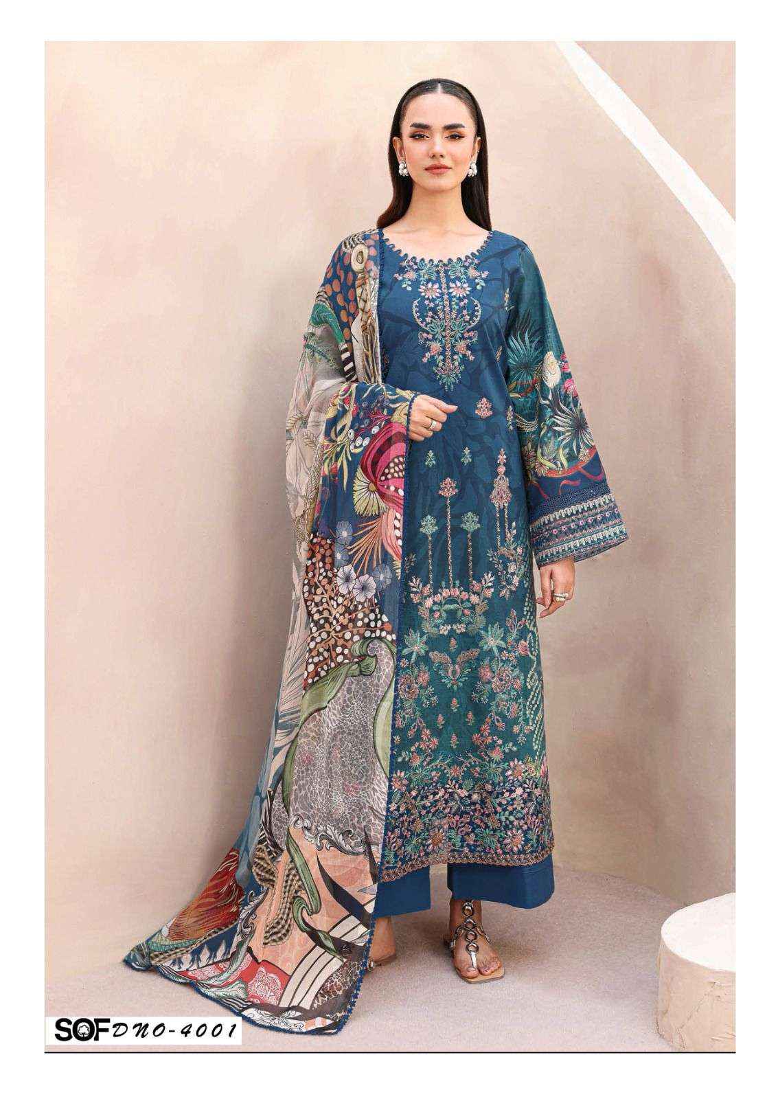 Shree Om Fab Asim Jofa Vol 4 Pakistani Printed  Suits Wholesale surat ( 6 Pcs Catalogue )