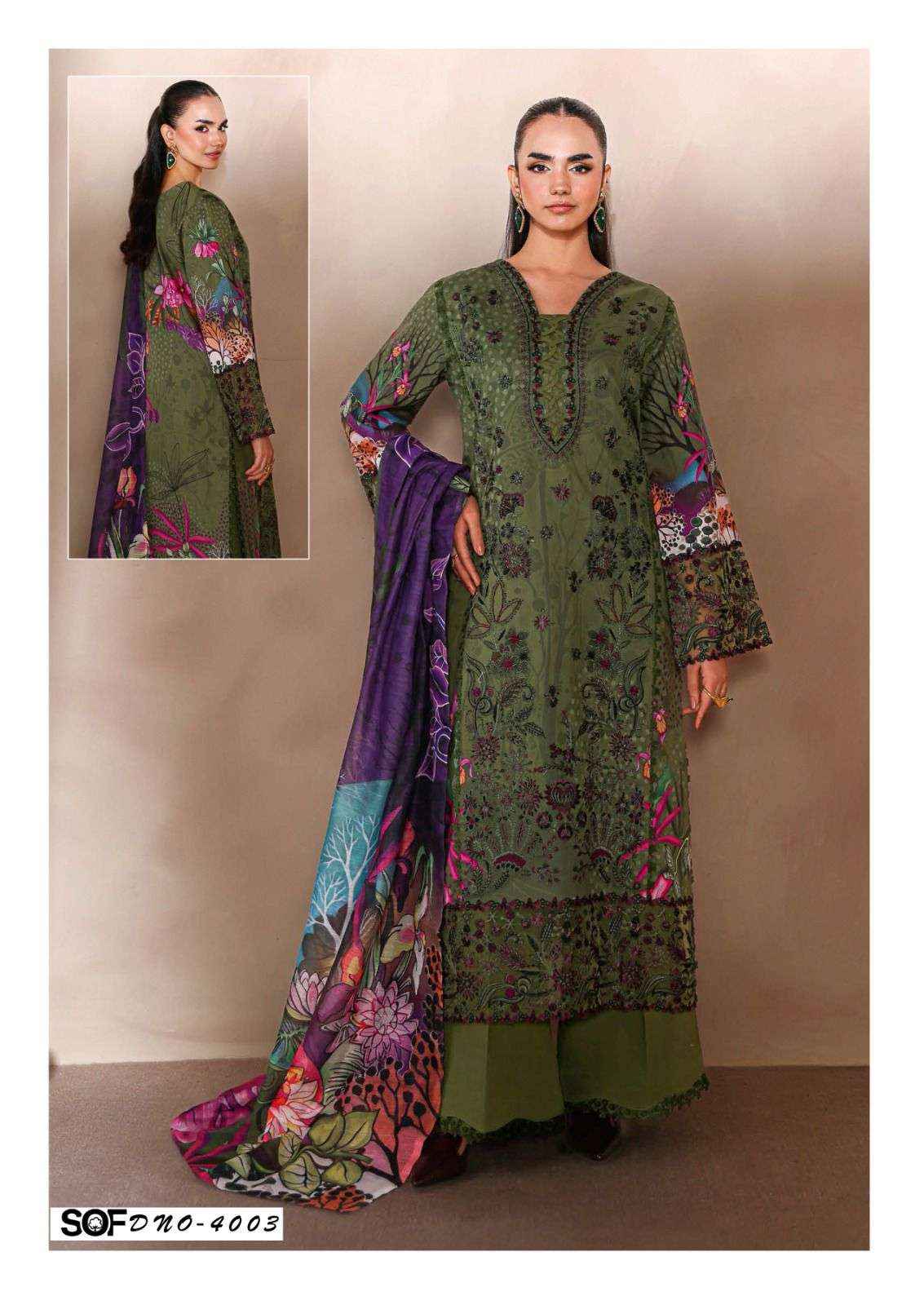 Shree Om Fab Asim Jofa Vol 4 Pakistani Printed  Suits Wholesale surat ( 6 Pcs Catalogue )
