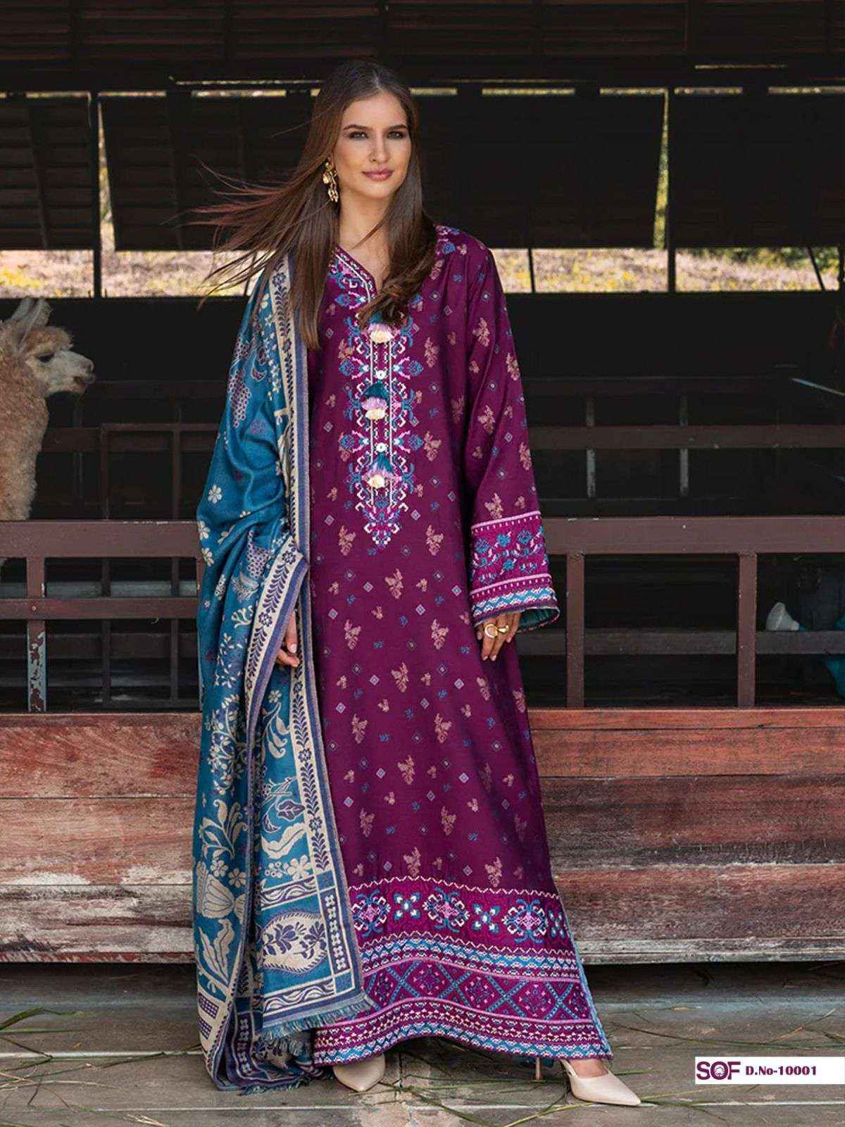 Shree Om Fab Saira Rizwan Vol 10 Pure Lawn Cotton Dress Material ( 6 Pcs Catalogue )