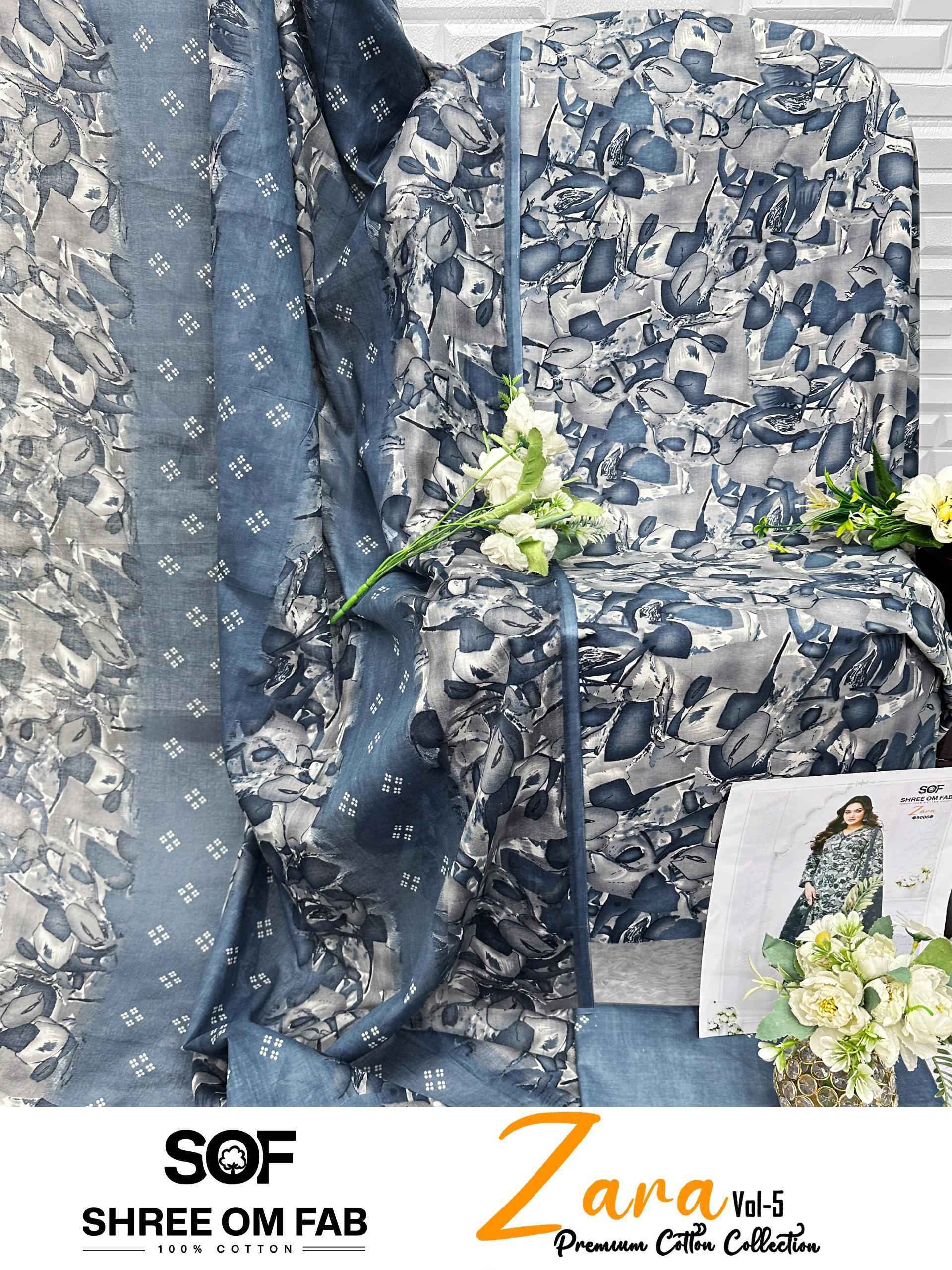 Shree Om Fab Zara Vol 5 Cotton Dress Material Wholesale Price ( 10 pcs Catalogue )