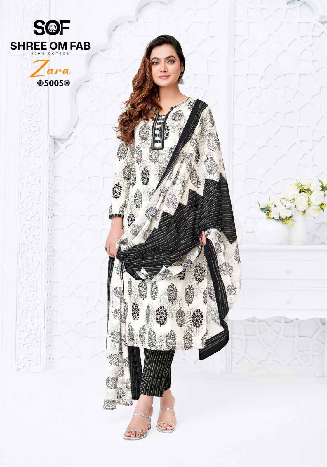 Shree Om Fab Zara Vol 5 Cotton Dress Material Wholesale Price ( 10 pcs Catalogue )