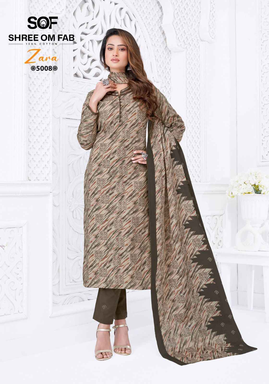 Shree Om Fab Zara Vol 5 Cotton Dress Material Wholesale Price ( 10 pcs Catalogue )