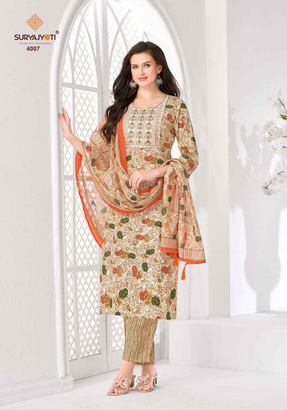 Suryajyoti Kritika Advance Vol 4 Rayon Dress Material Wholesale Price ( 8 Pcs Catalogue )