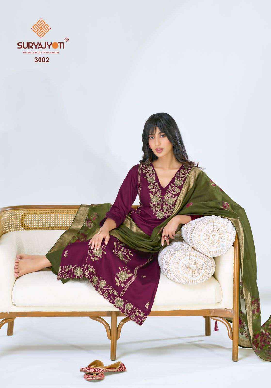 Suryajyoti Pasoori Vol 3 Pure Jam Satin Ladies Dress Collection ( 6 Pcs Catalog )