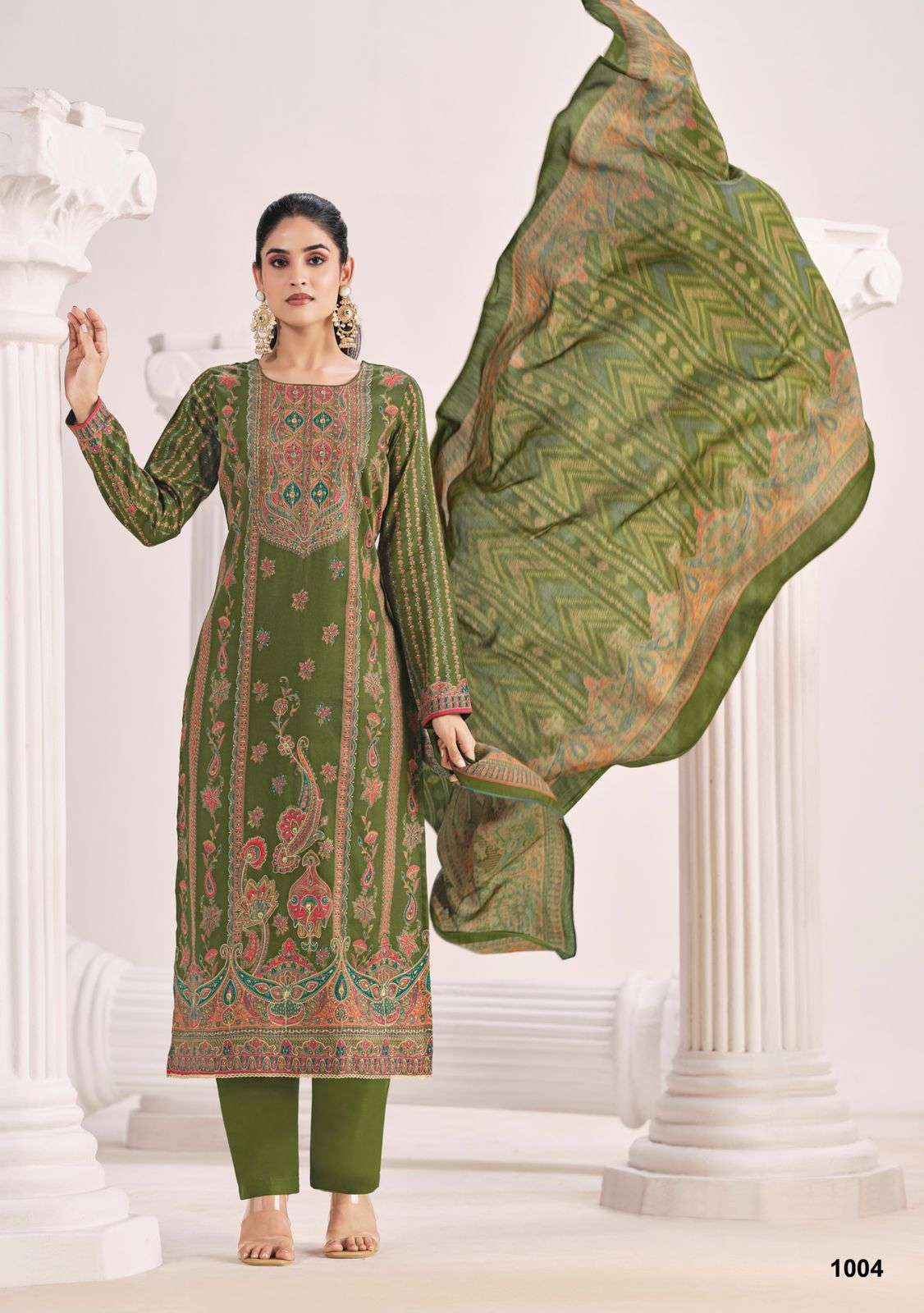 Suryajyoti Zarina Vol 1 Fancy Ladies Dress Material Wholesale Collection ( 6 Pcs Catalog )