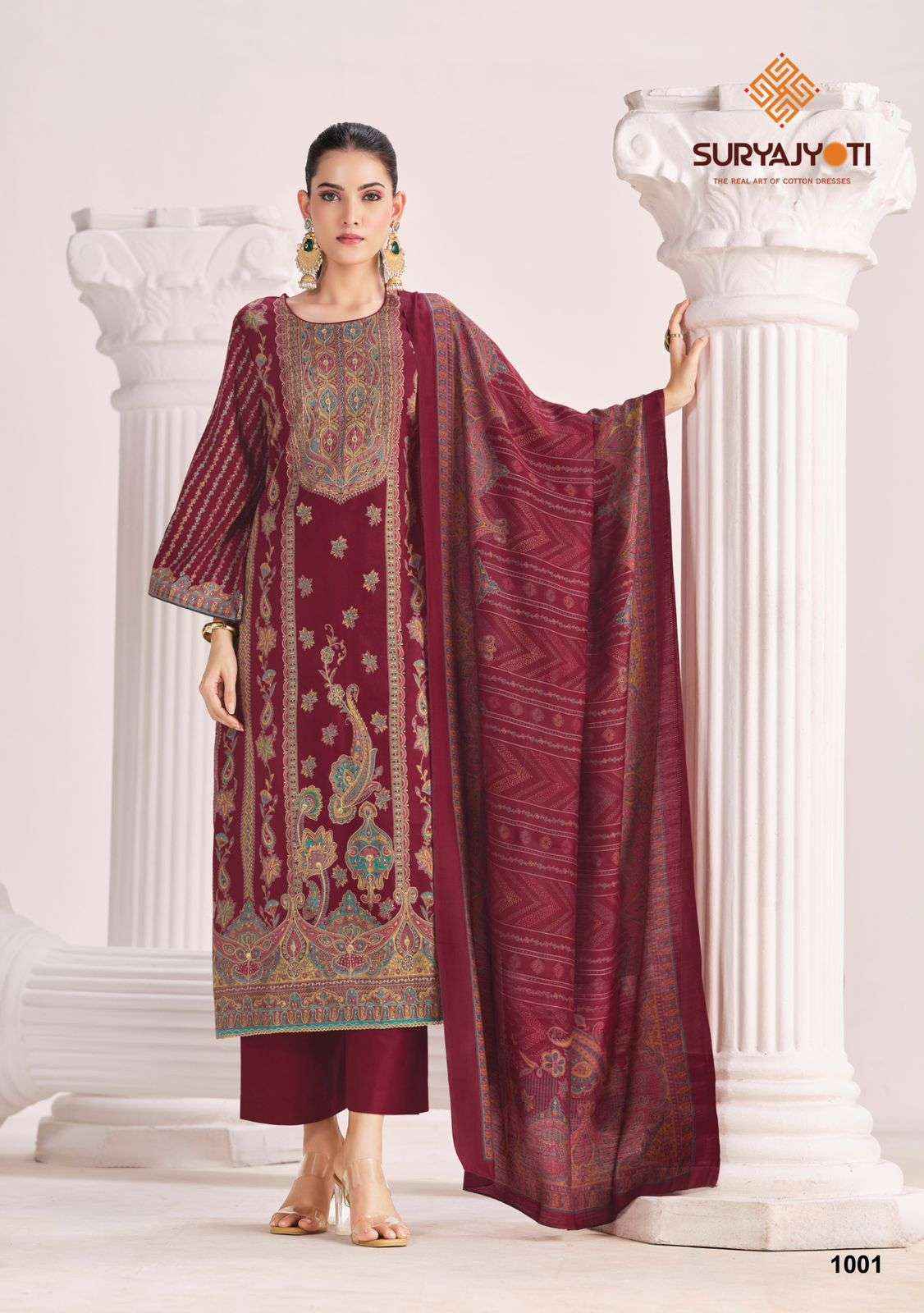 Suryajyoti Zarina Vol 1 Fancy Ladies Dress Material Wholesale Collection ( 6 Pcs Catalog )