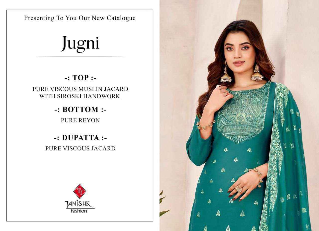 Tanishk Jugni Pure Muslin Jacquard Dress Collection ( 4 Pcs Catalog )