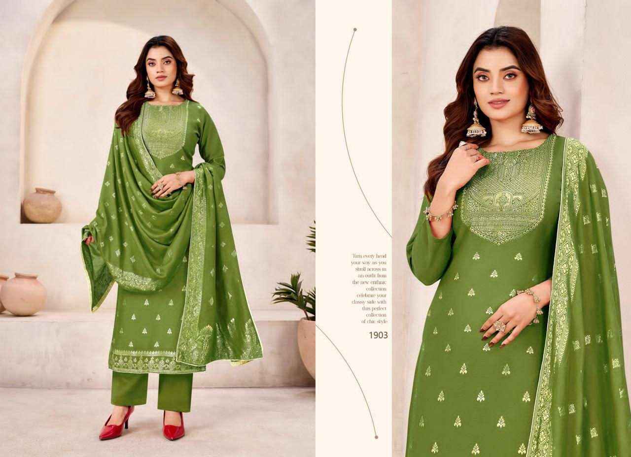 Tanishk Jugni Pure Muslin Jacquard Dress Collection ( 4 Pcs Catalog )