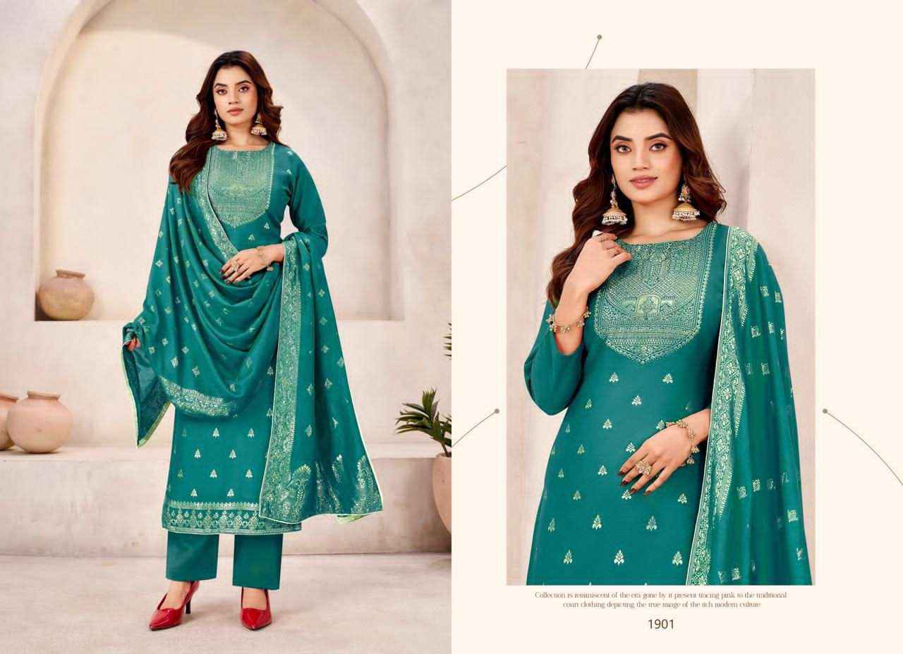 Tanishk Jugni Pure Muslin Jacquard Dress Collection ( 4 Pcs Catalog )