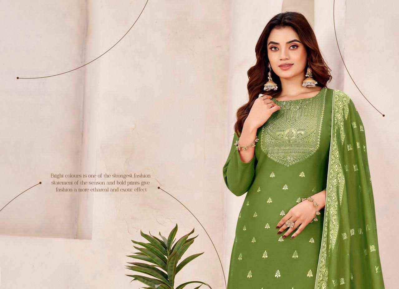 Tanishk Jugni Pure Muslin Jacquard Dress Collection ( 4 Pcs Catalog )