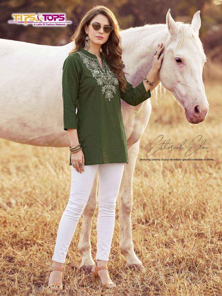 Tips And Tops Cotton Candy Vol 2 Western Short Tops Wholesale Surat ( 6 Pcs Catalogue )