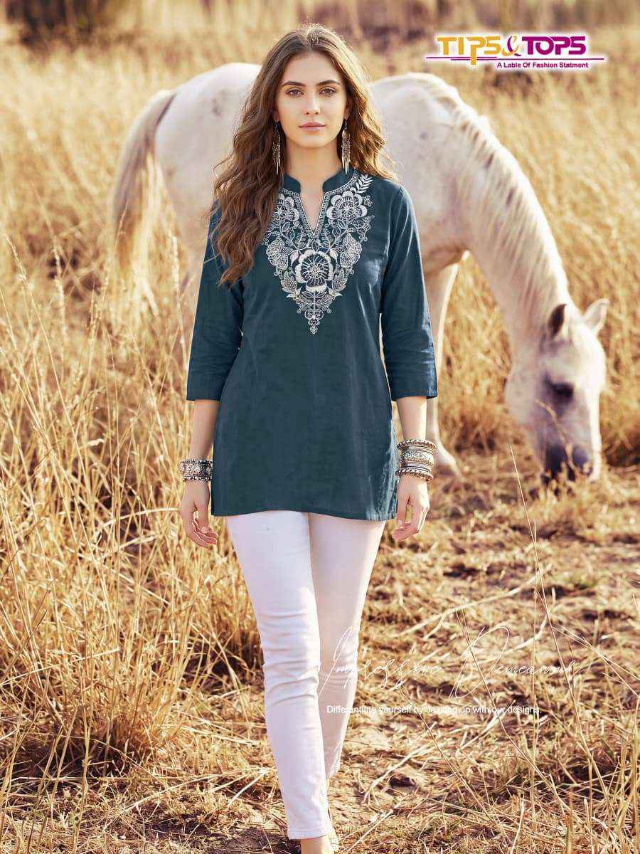 Tips And Tops Cotton Candy Vol 2 Western Short Tops Wholesale Surat ( 6 Pcs Catalogue )