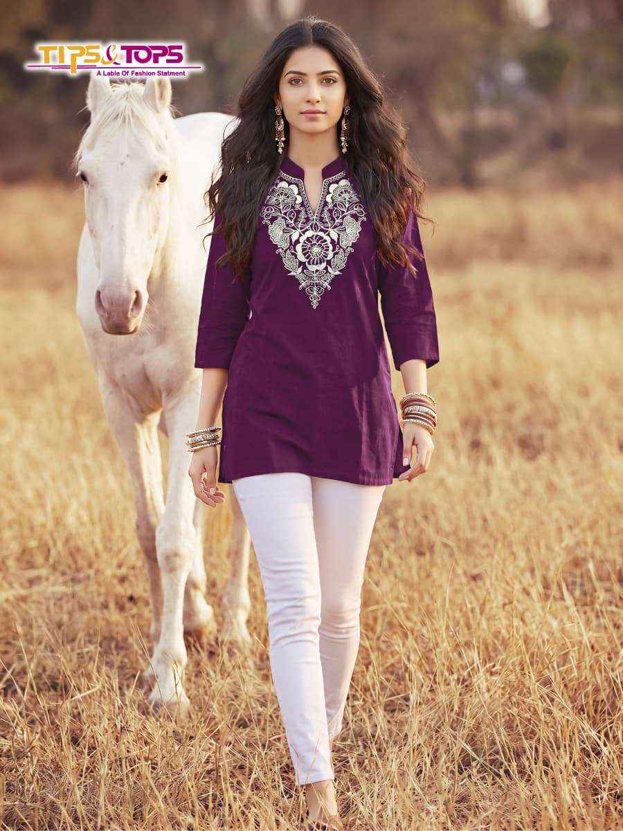 Tips And Tops Cotton Candy Vol 2 Western Short Tops Wholesale Surat ( 6 Pcs Catalogue )