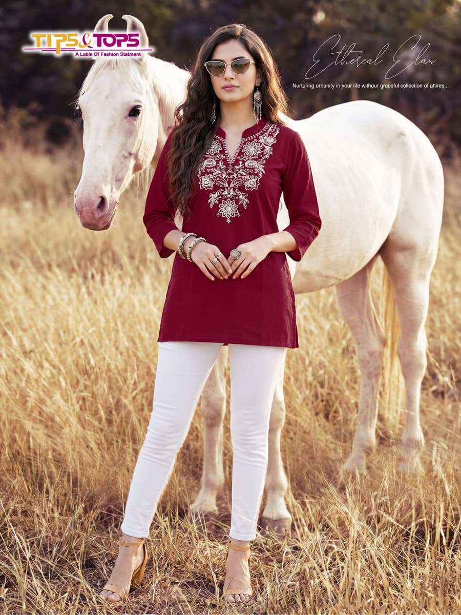 Tips And Tops Cotton Candy Vol 2 Western Short Tops Wholesale Surat ( 6 Pcs Catalogue )