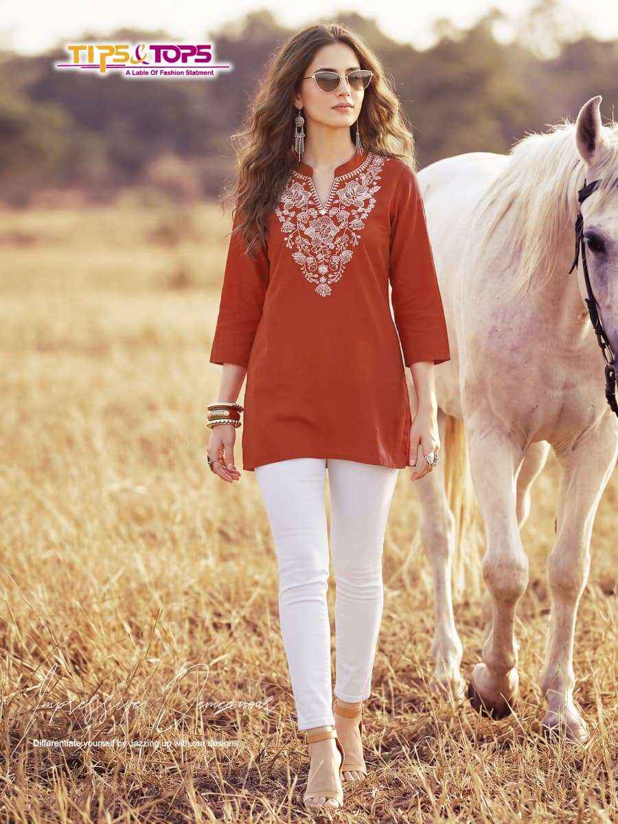 Tips And Tops Cotton Candy Vol 2 Western Short Tops Wholesale Surat ( 6 Pcs Catalogue )