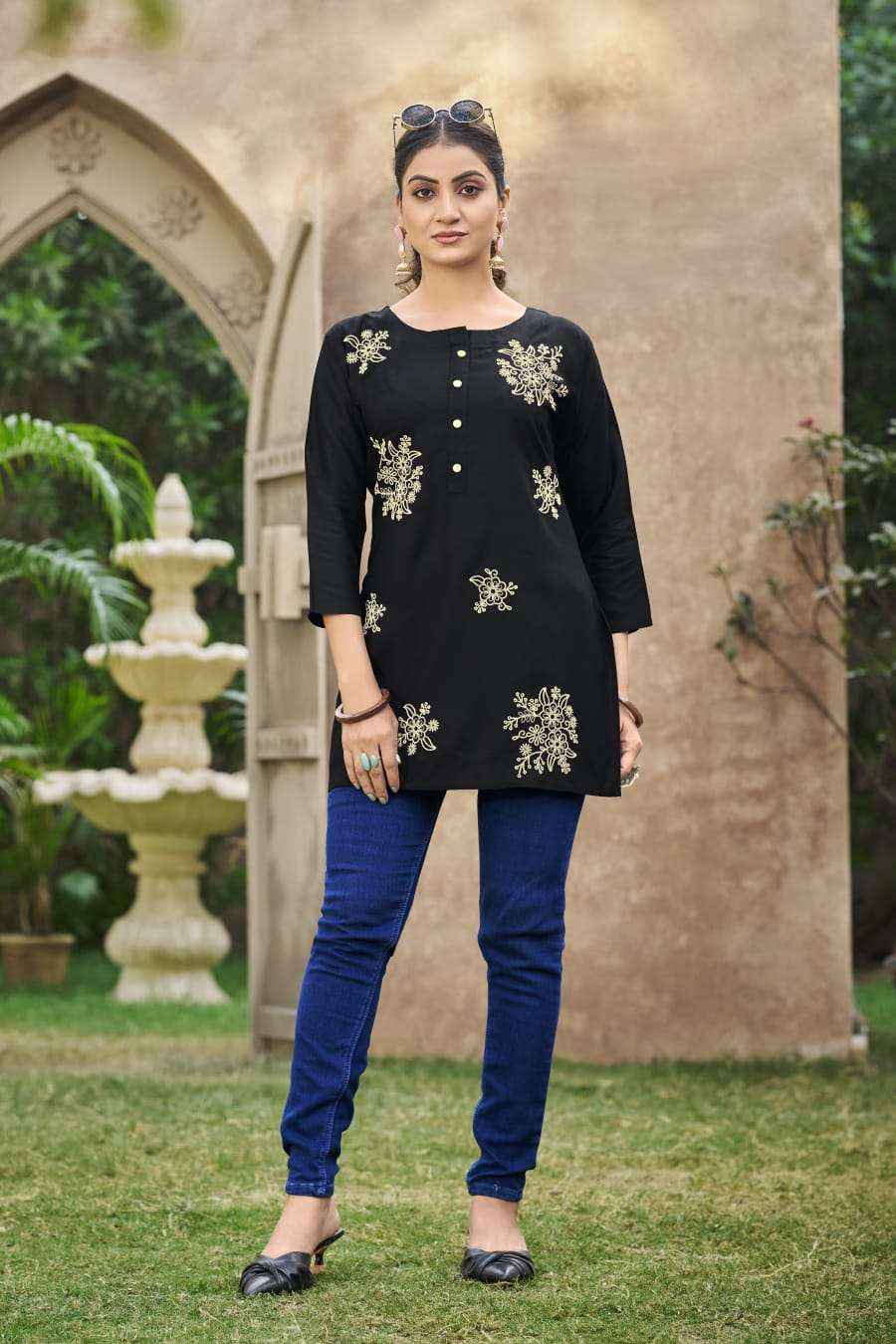 Tips And Tops Rose Western Wear Short Tops Wholesale Price ( 6 Pcs Catalogue )