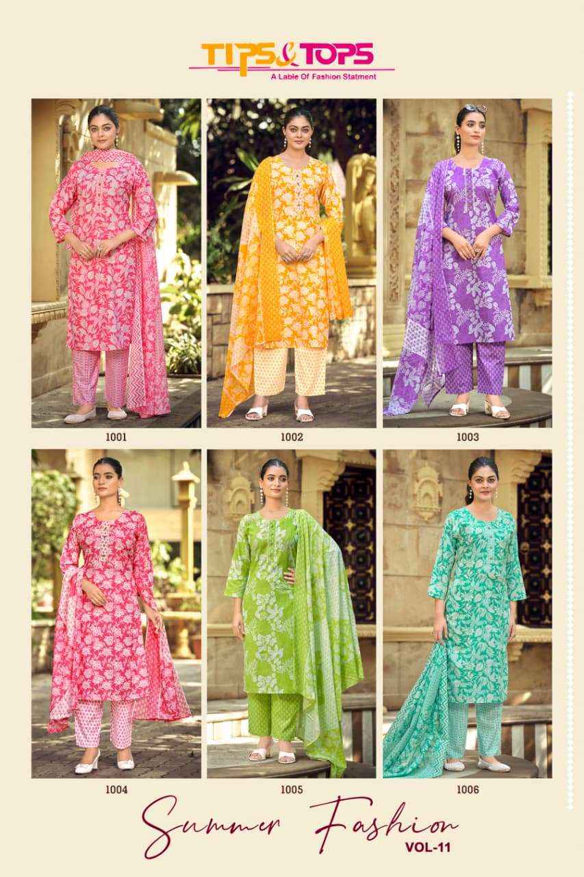 Tips And Tops Summer Fashion Vol 11 Co - Ord Set Wholesale Price ( 6 Pcs Catalogue )