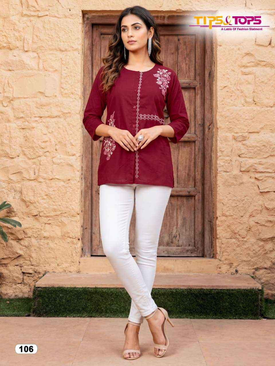 Tips & Tops Viana Cotton Top Collection ( 6 Pcs Catalog )