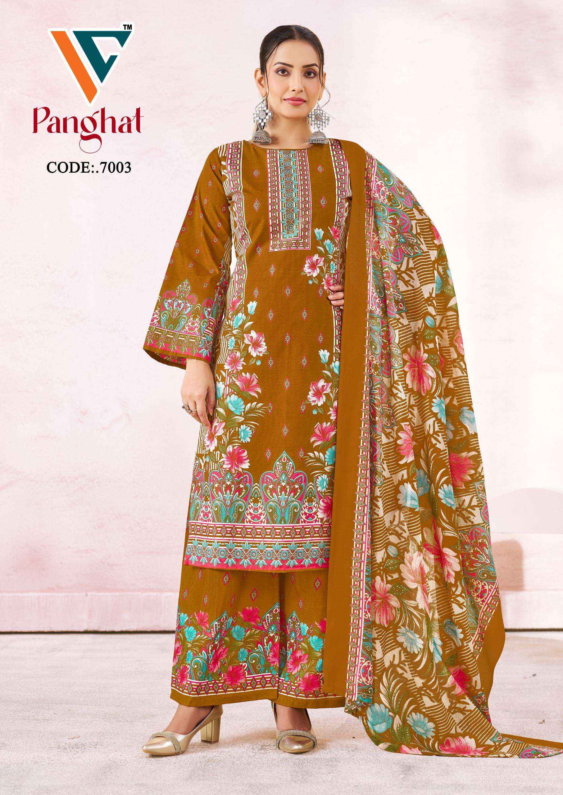 VANDANA CREATION PANGHAT VOL 7 COTTON DIGITAL KARACHI PRINTS DRESS MATERIAL COLLECTION ( 8 PCS CATALOG )