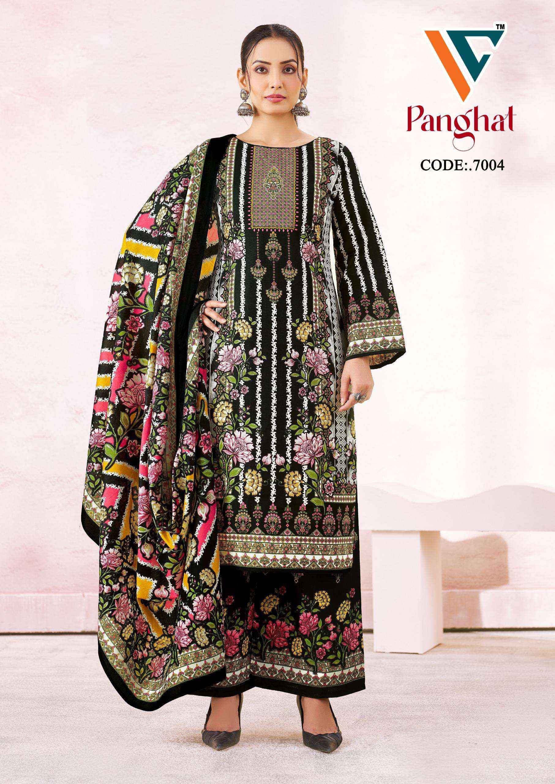 VANDANA CREATION PANGHAT VOL 7 COTTON DIGITAL KARACHI PRINTS DRESS MATERIAL COLLECTION ( 8 PCS CATALOG )