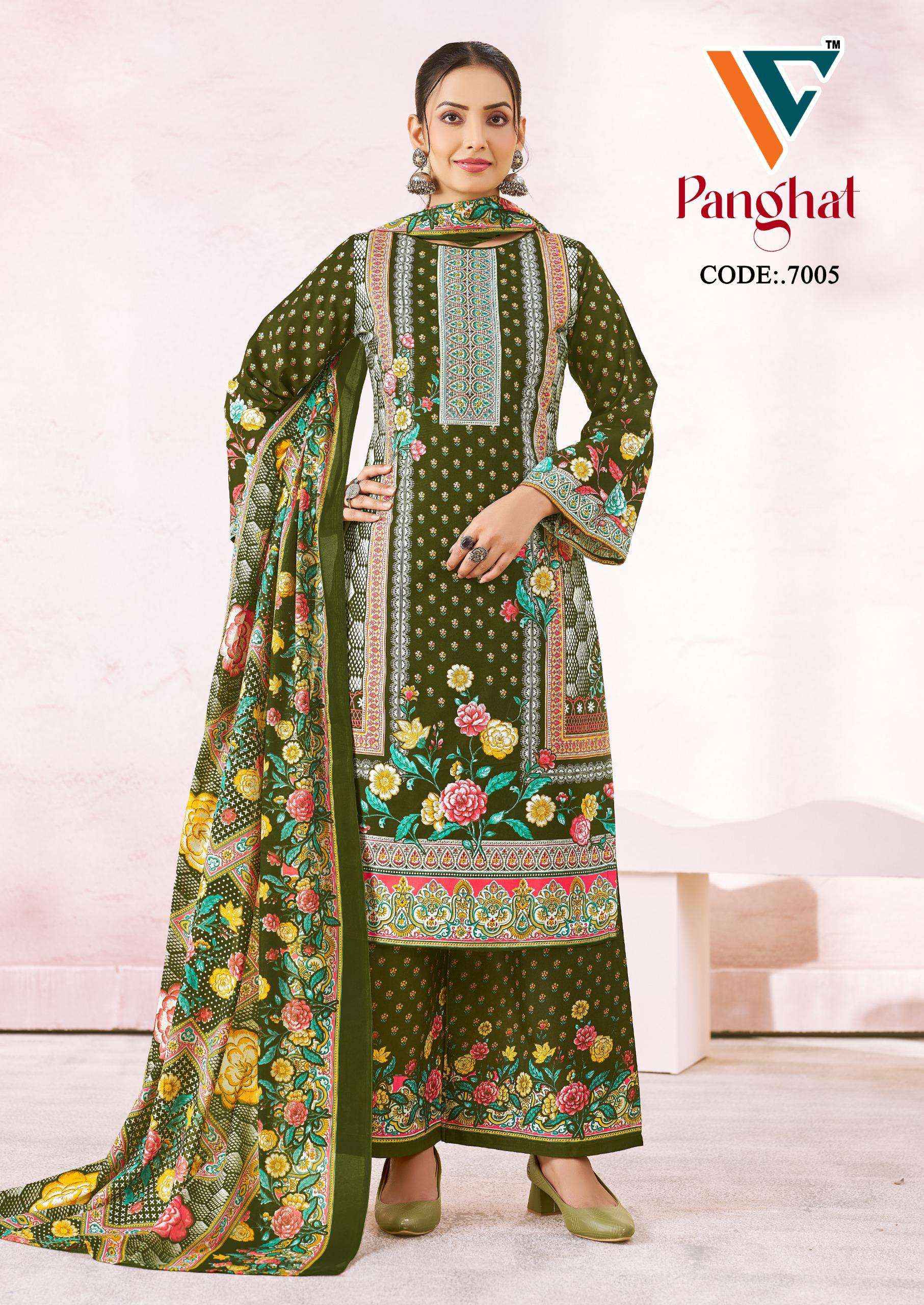 VANDANA CREATION PANGHAT VOL 7 COTTON DIGITAL KARACHI PRINTS DRESS MATERIAL COLLECTION ( 8 PCS CATALOG )