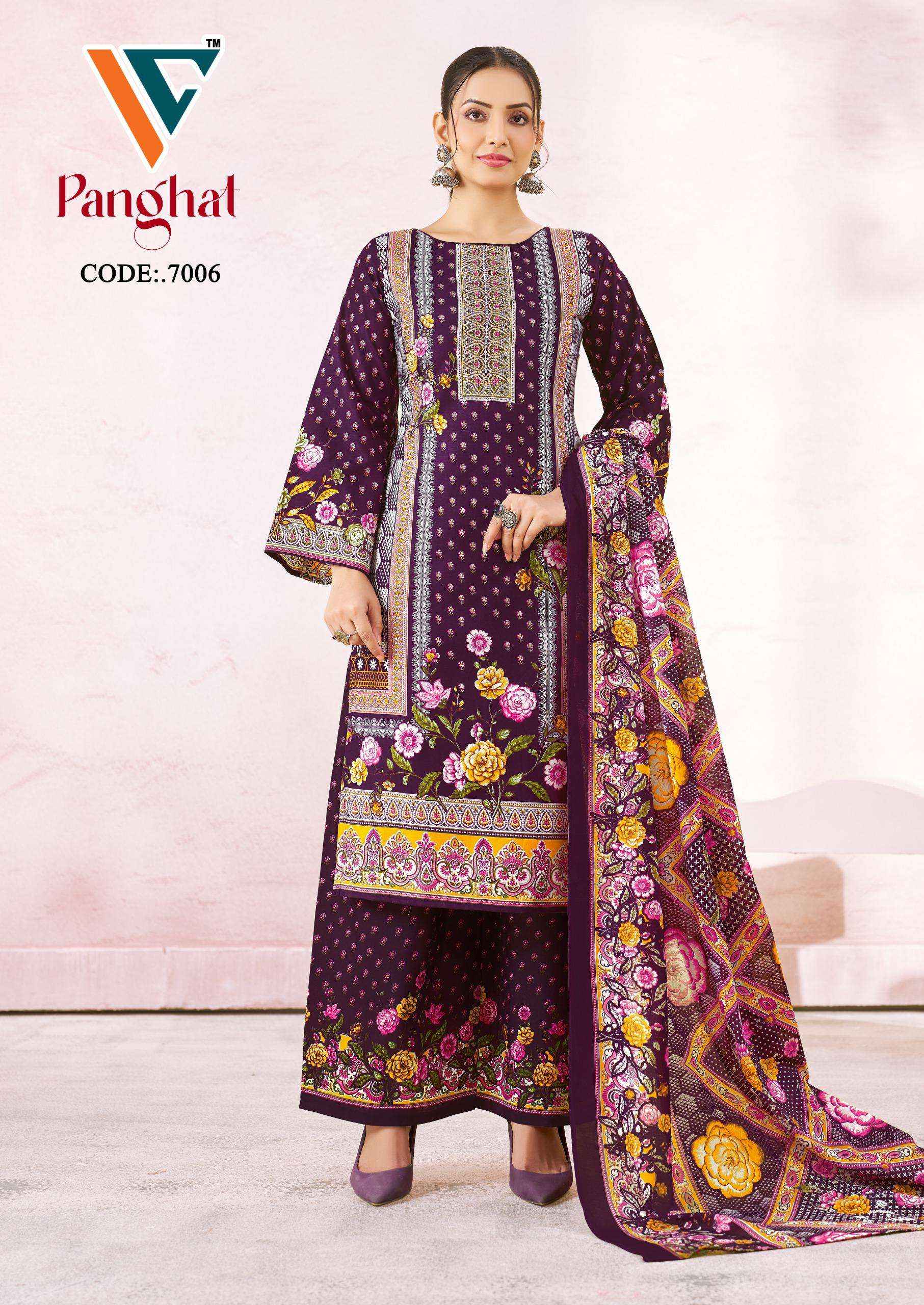 VANDANA CREATION PANGHAT VOL 7 COTTON DIGITAL KARACHI PRINTS DRESS MATERIAL COLLECTION ( 8 PCS CATALOG )