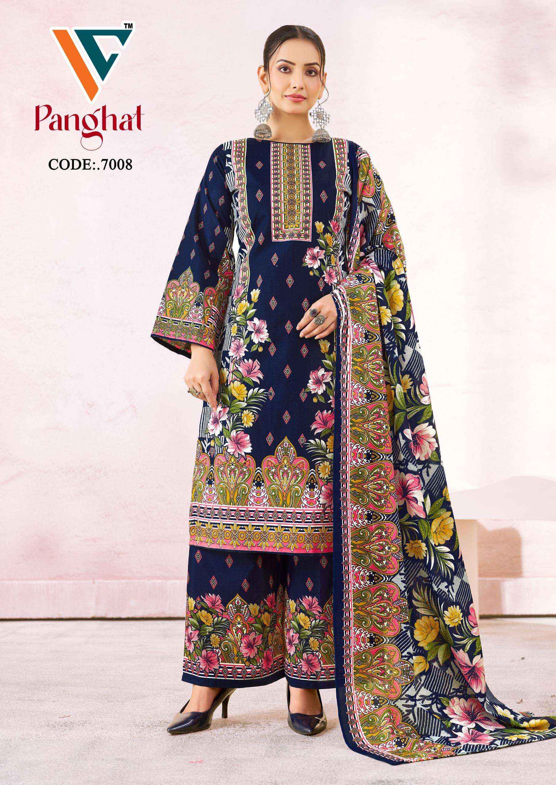 VANDANA CREATION PANGHAT VOL 7 COTTON DIGITAL KARACHI PRINTS DRESS MATERIAL COLLECTION ( 8 PCS CATALOG )