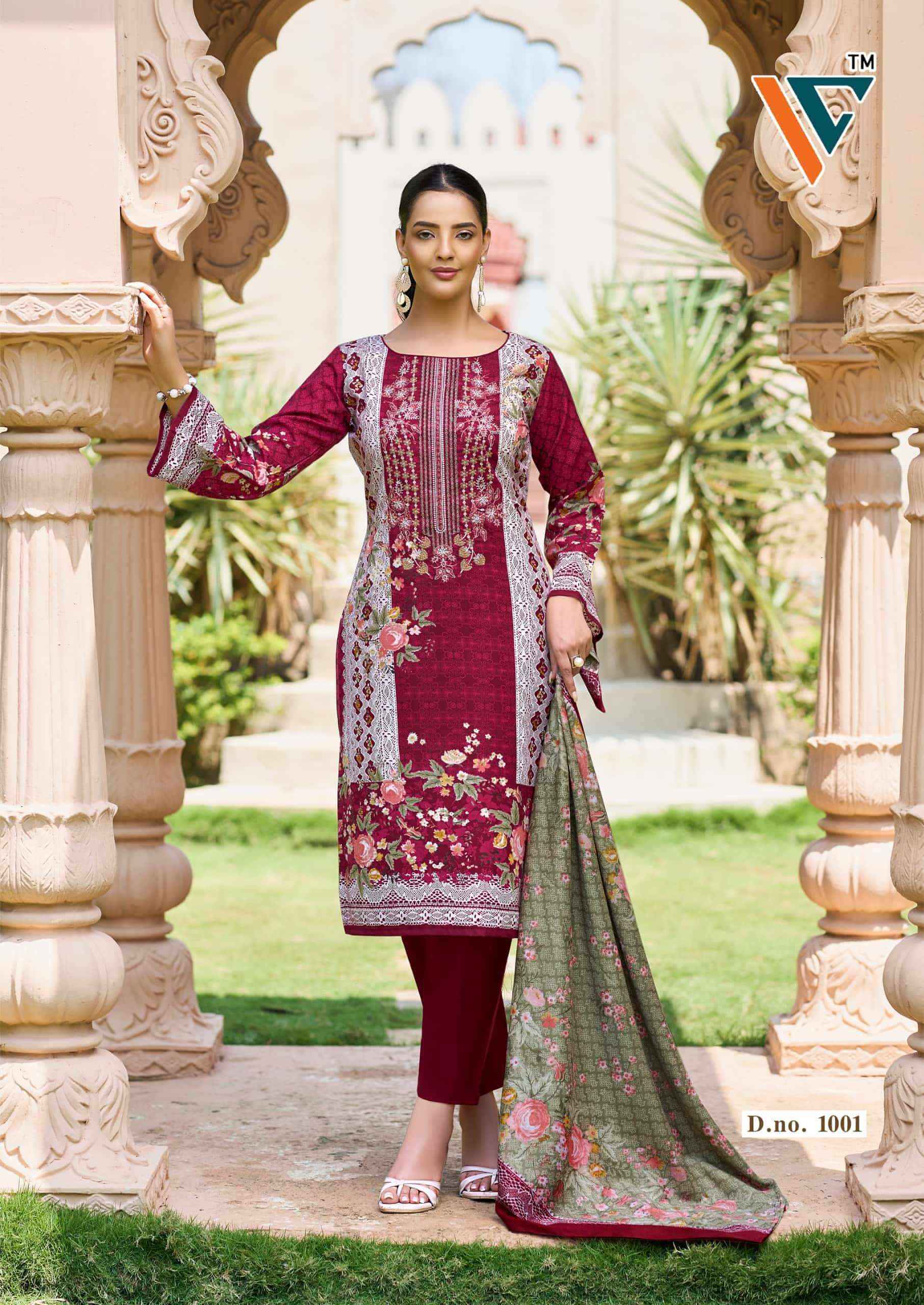 Vandana Fashion Madhubala Vol 1 Karachi Designs Cotton Dress Material Wholesale Collection ( 8 Pcs Catalog )